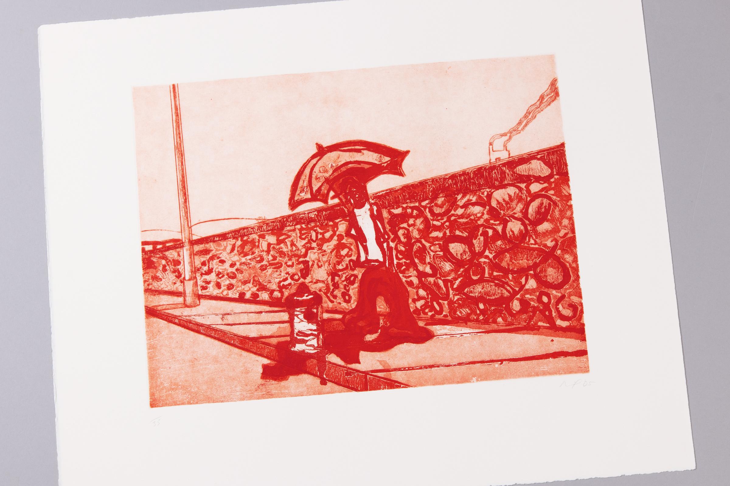 Lapeyrouse-Wandteppich von Peter Doig – Radierung und Aquatinta, britische Kunst, signiert im Angebot 1