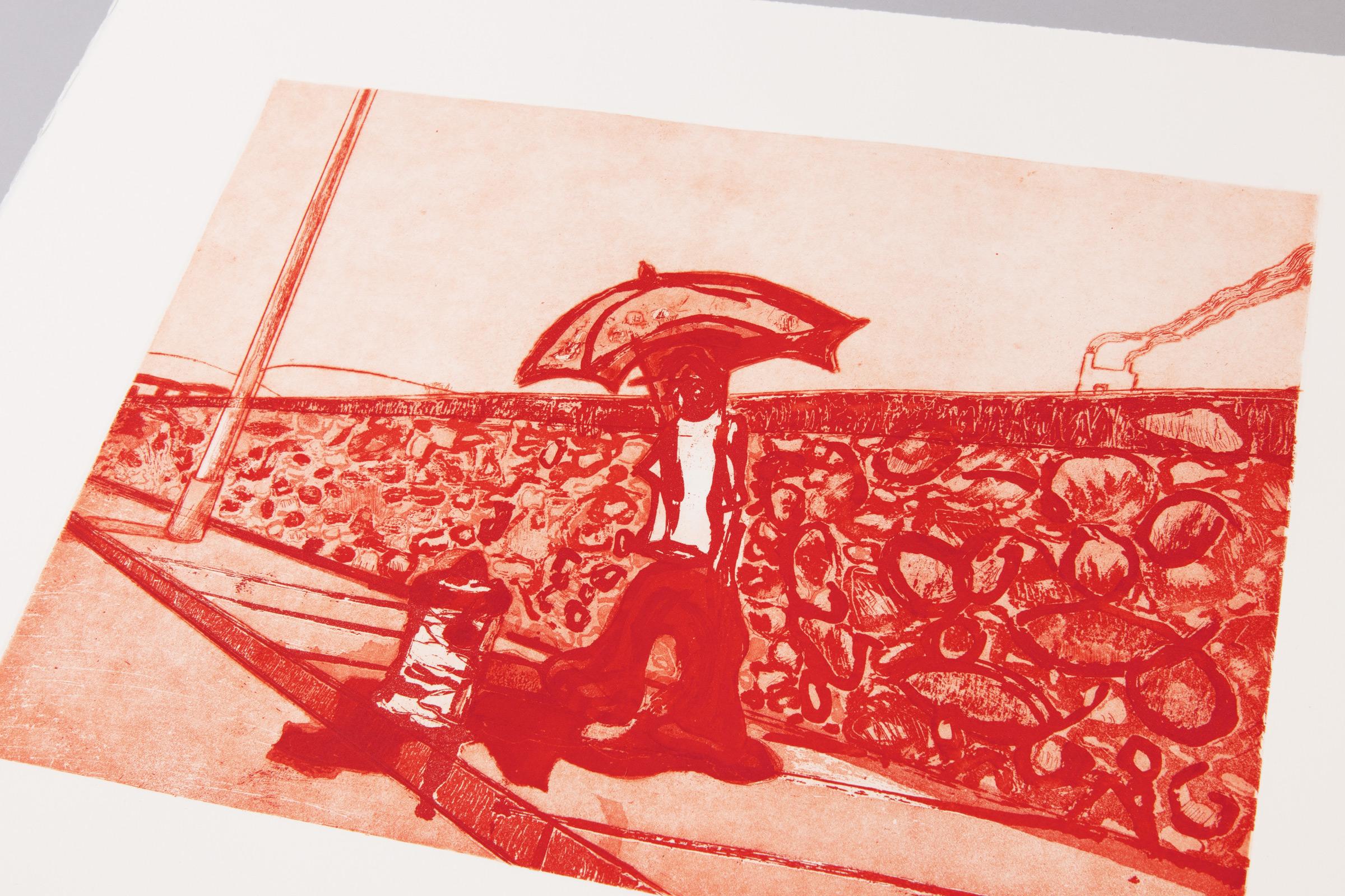 Lapeyrouse-Wandteppich von Peter Doig – Radierung und Aquatinta, britische Kunst, signiert im Angebot 2