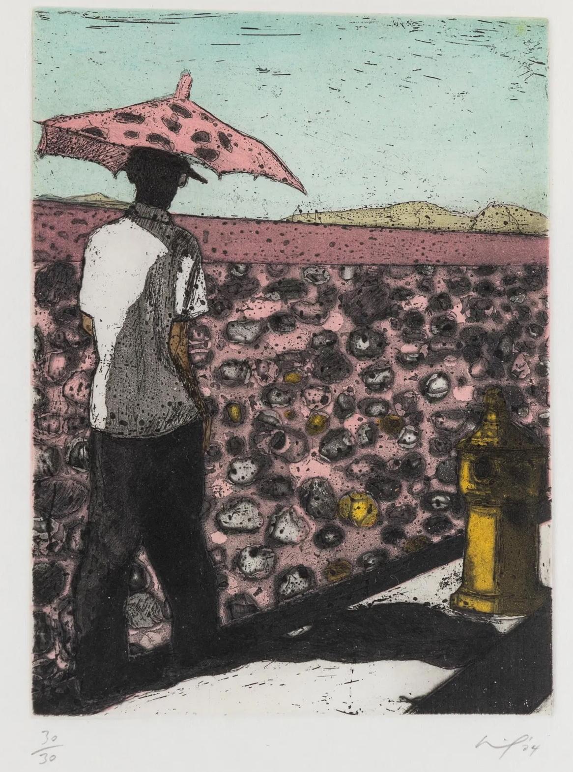 Peter Doig 'Lapeyrouse Wall' Stampa all'acquaforte firmata in edizione limitata