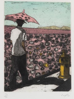 Peter Doig "Muro de Lapeyrouse" Grabado al aguafuerte firmado de edición limitada
