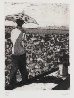 Impression à l'eau-forte signée Lapeyrouse Wall de Peter Doig, édition limitée
