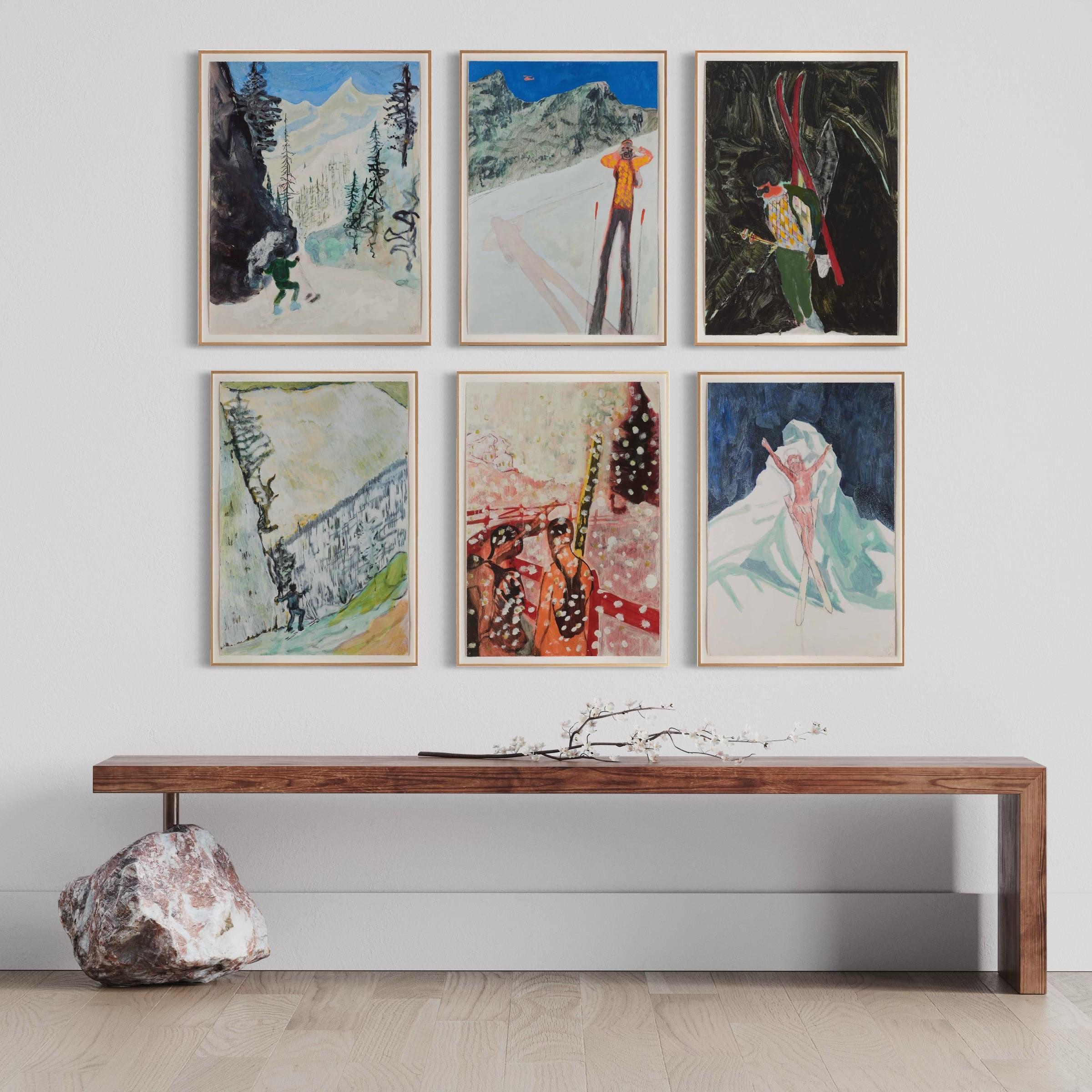 Peter Doig Figurative Print - The Zermatt Series (Set of 6), 2022, Contemporary, 21st Century, Magic Realism