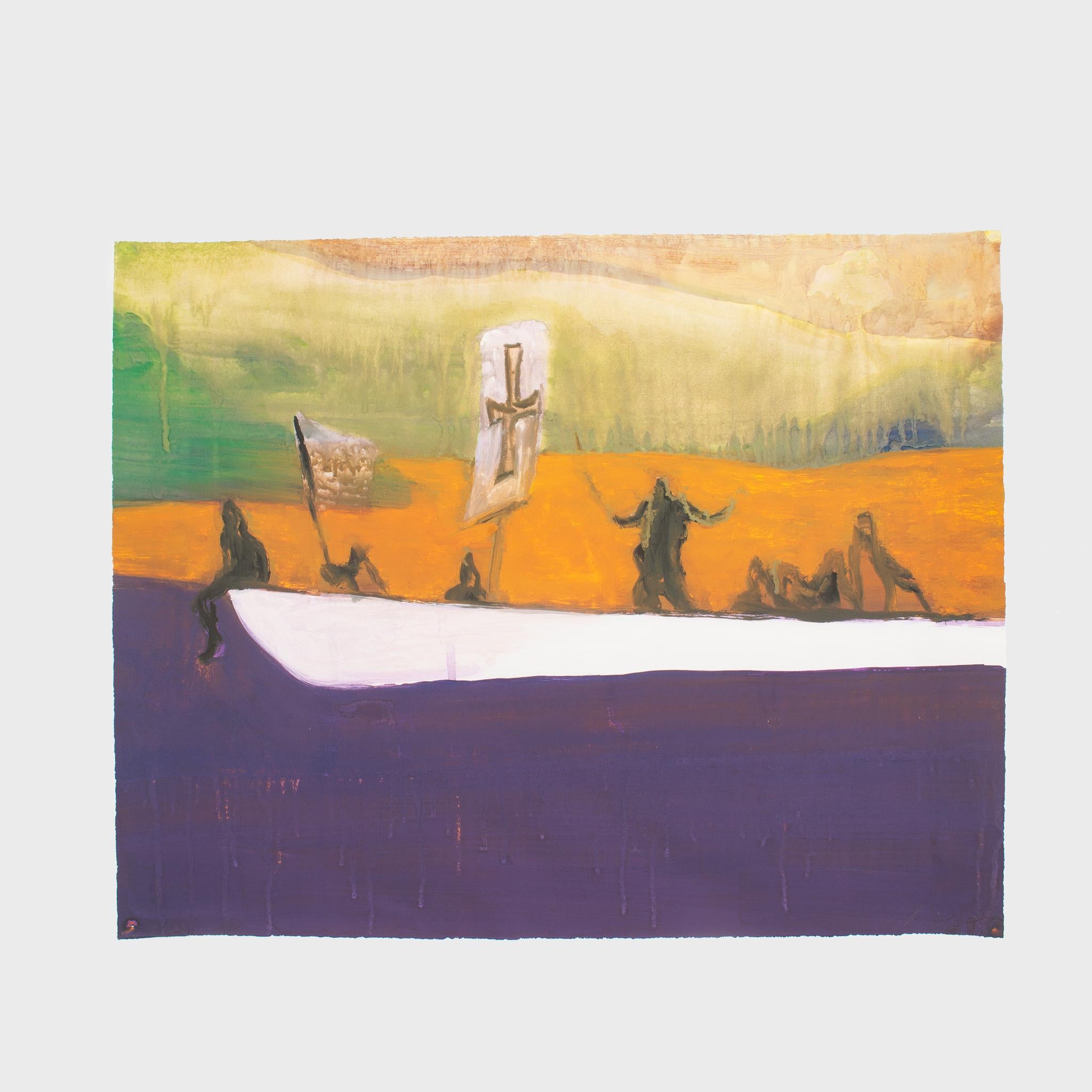 Untitled (Canoe) - Print by Peter Doig