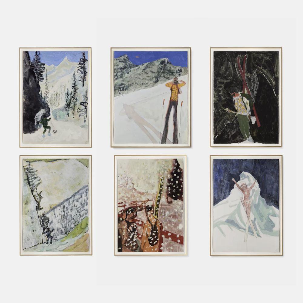 Peter Doig Figurative Print - Zermatt (full set of 6)