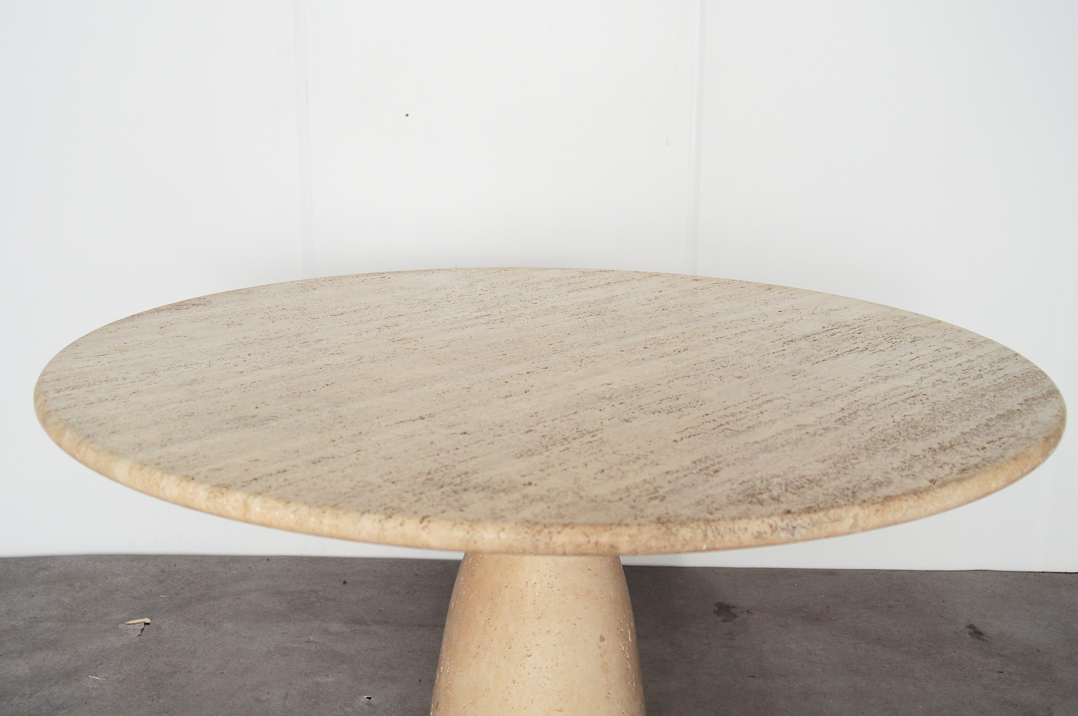 Peter Draenert “Finale 1790” Travertine Dining Table for Draenert, Germany, 1970 5