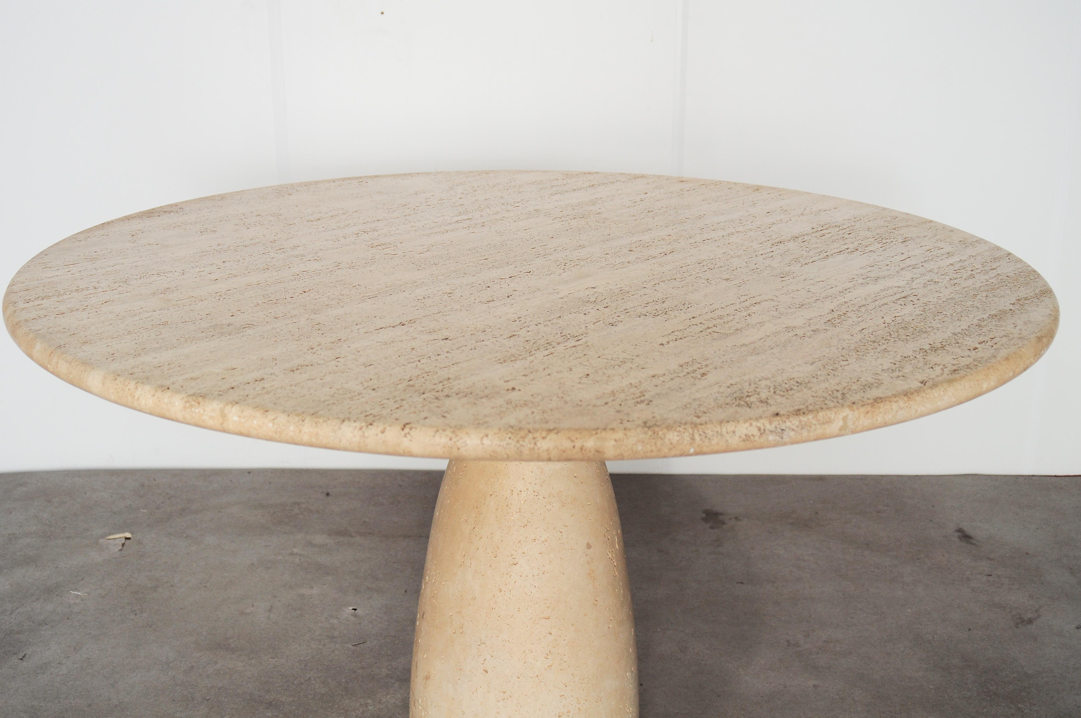 Peter Draenert “Finale 1790” Travertine Dining Table for Draenert, Germany, 1970 6