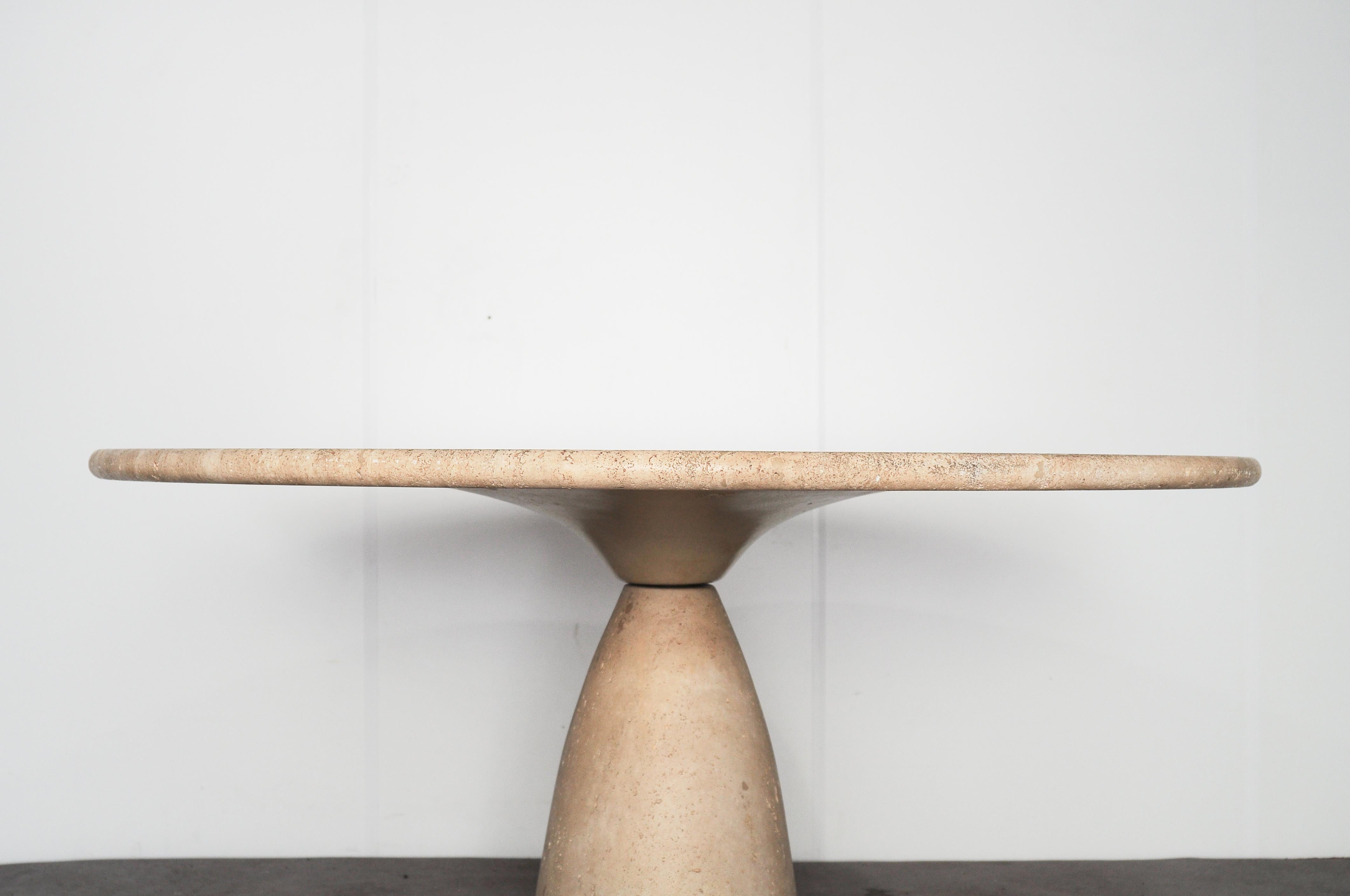 Peter Draenert “Finale 1790” Travertine Dining Table for Draenert, Germany, 1970 4