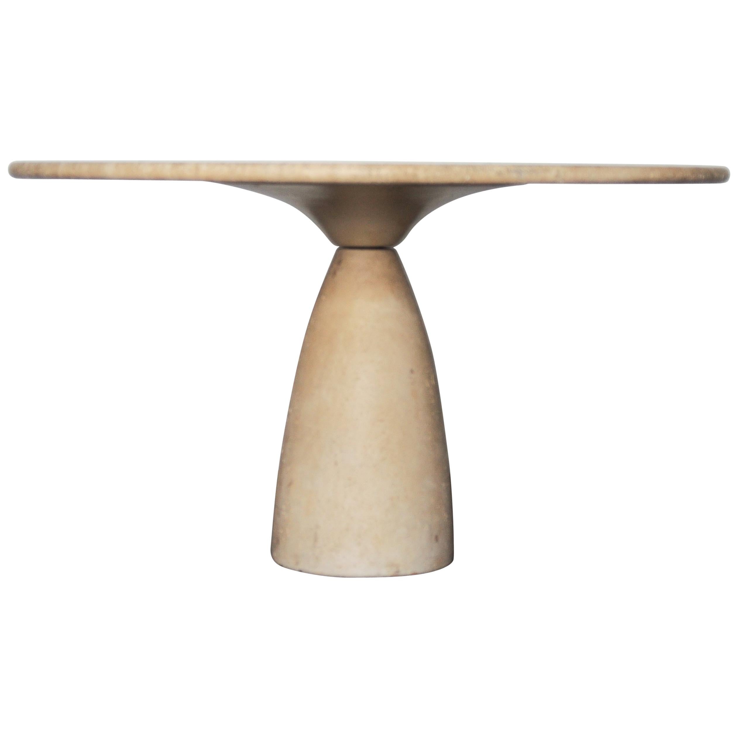 Peter Draenert “Finale 1790” Travertine Dining Table for Draenert, Germany, 1970