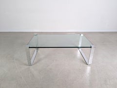 Peter Draenert Klassik 1022 Couchtisch lang 120cm Design Glastisch