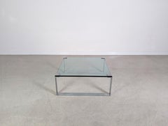 Peter Draenert Klassik Couchtisch 1022 quaratisch Glastisch