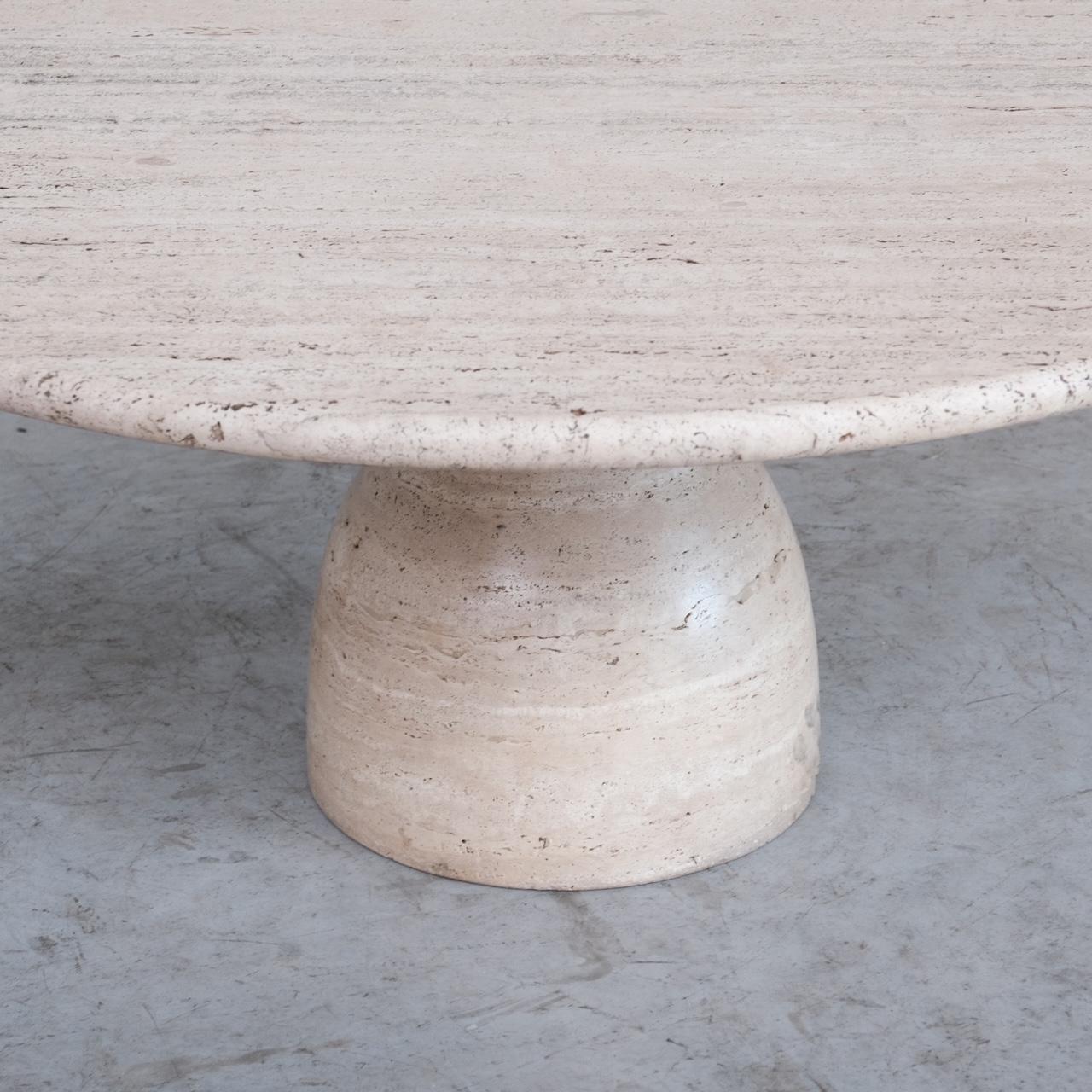 Peter Draenert Mid-Century Travertine 'Finale 1790' Coffee Table In Good Condition In London, GB