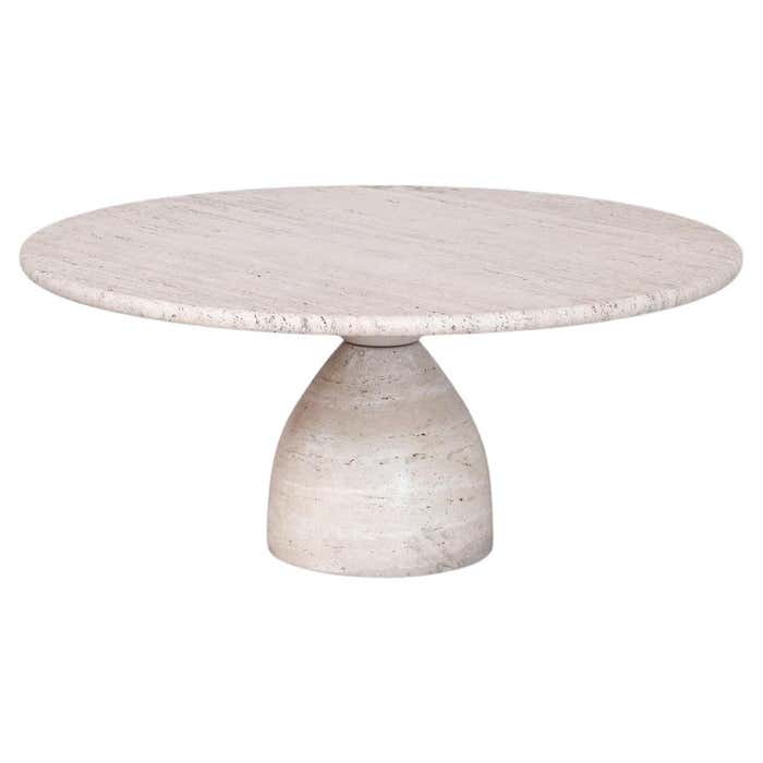 Peter Draenert Mid-Century Travertine 'Finale 1790' Coffee Table at 1stDibs