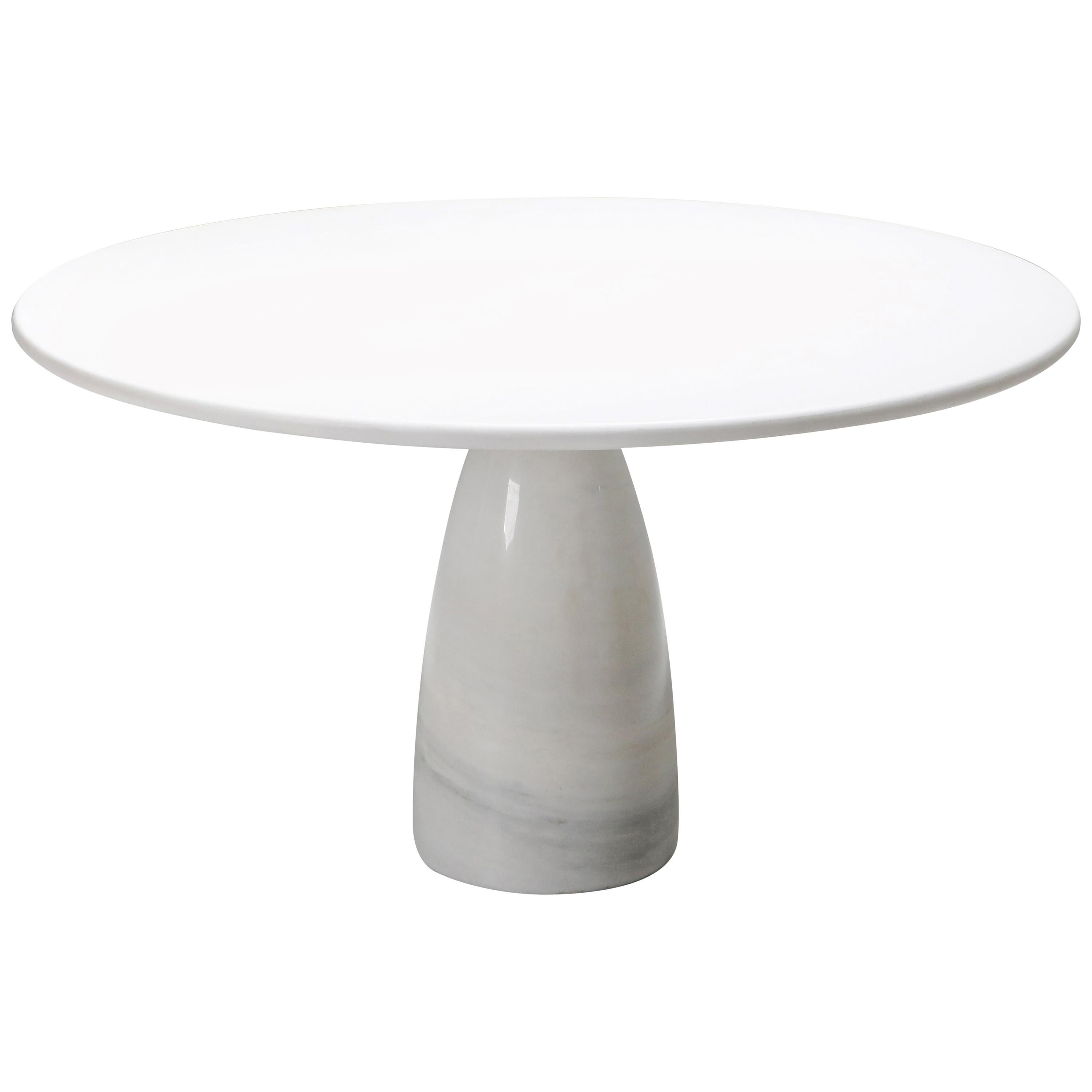 Peter Draenhert White Calacatta 'Finale' Marble Dining Table