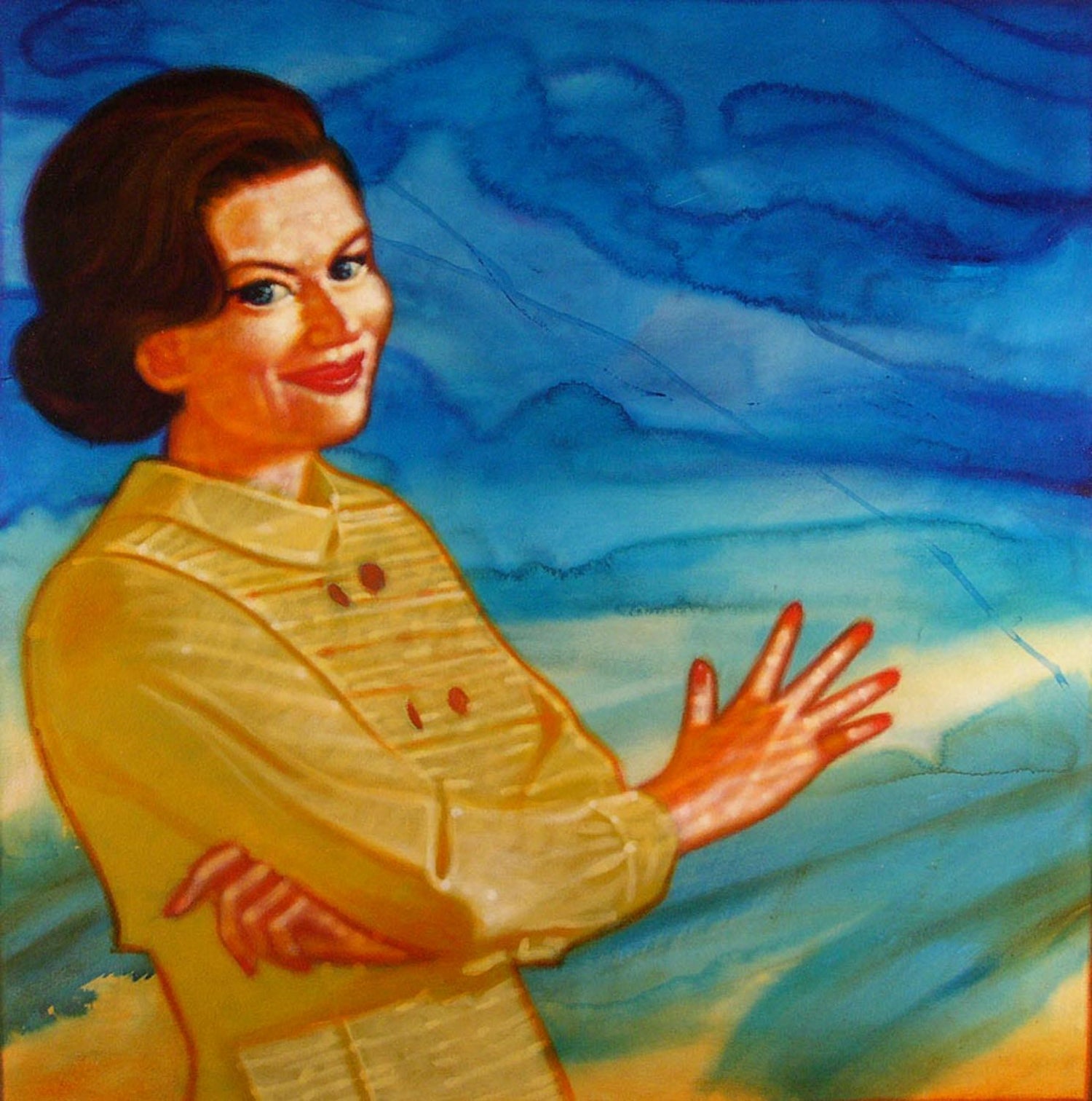 Peter Drake Peter Drake Vortex Mom Pop Art Figurative Acrylic