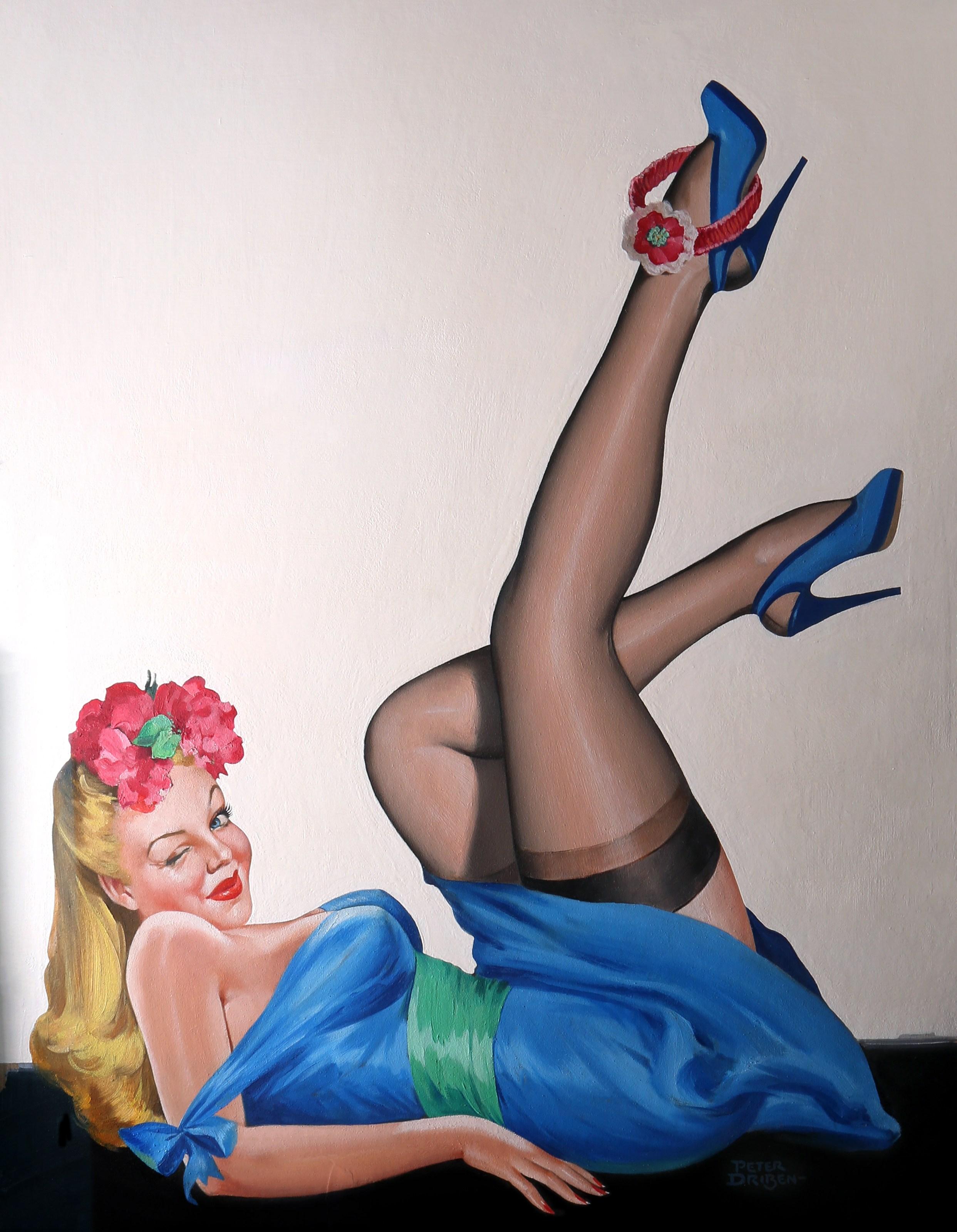 Wink - Painting by Peter Driben