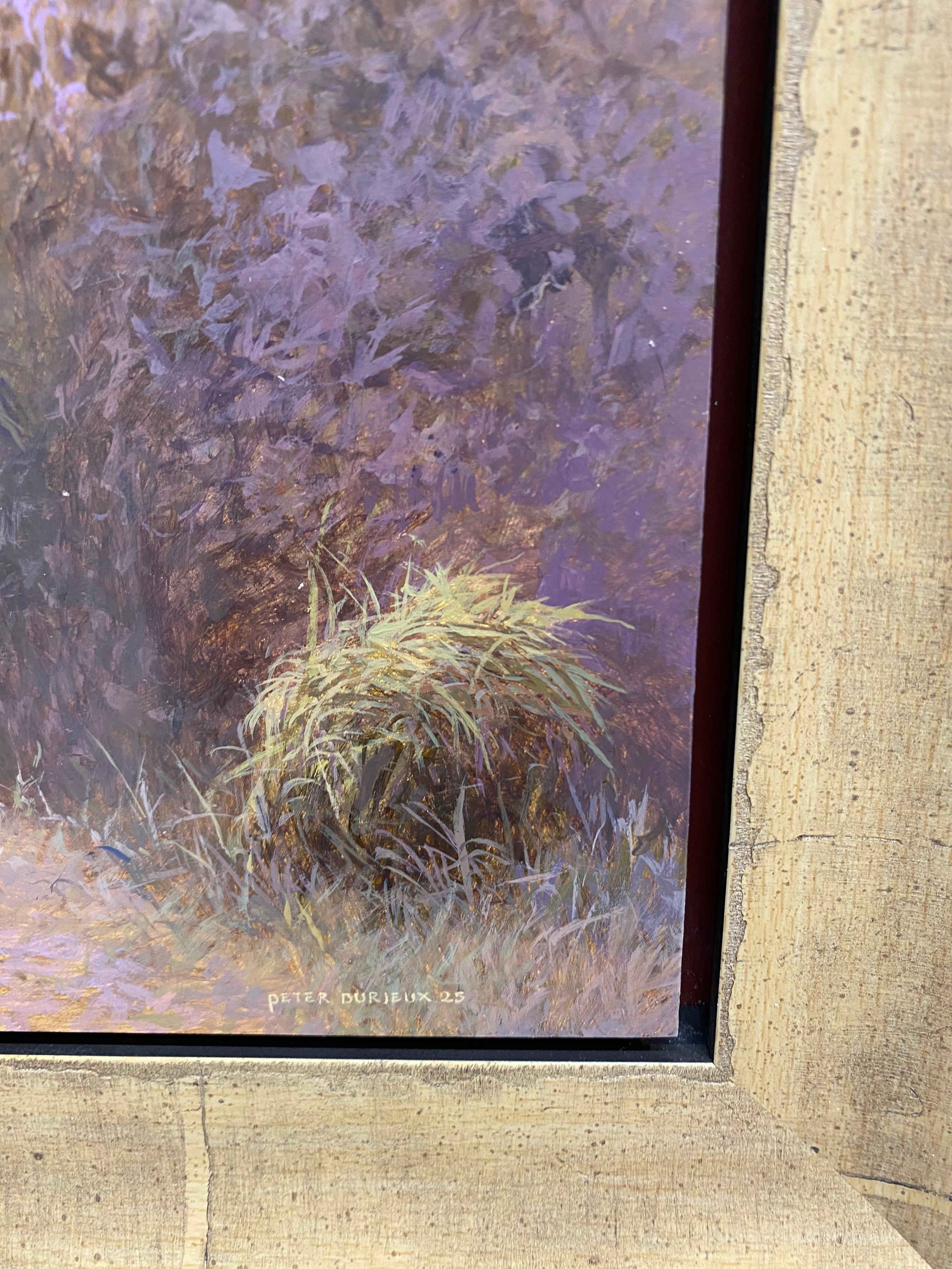A tough Rock - 21st Century Contemporary Landscape Painting of a Forest For Sale 8