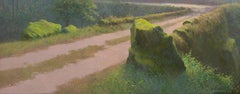 Bridge to Geys- 21st century Contemporary French landscape painting