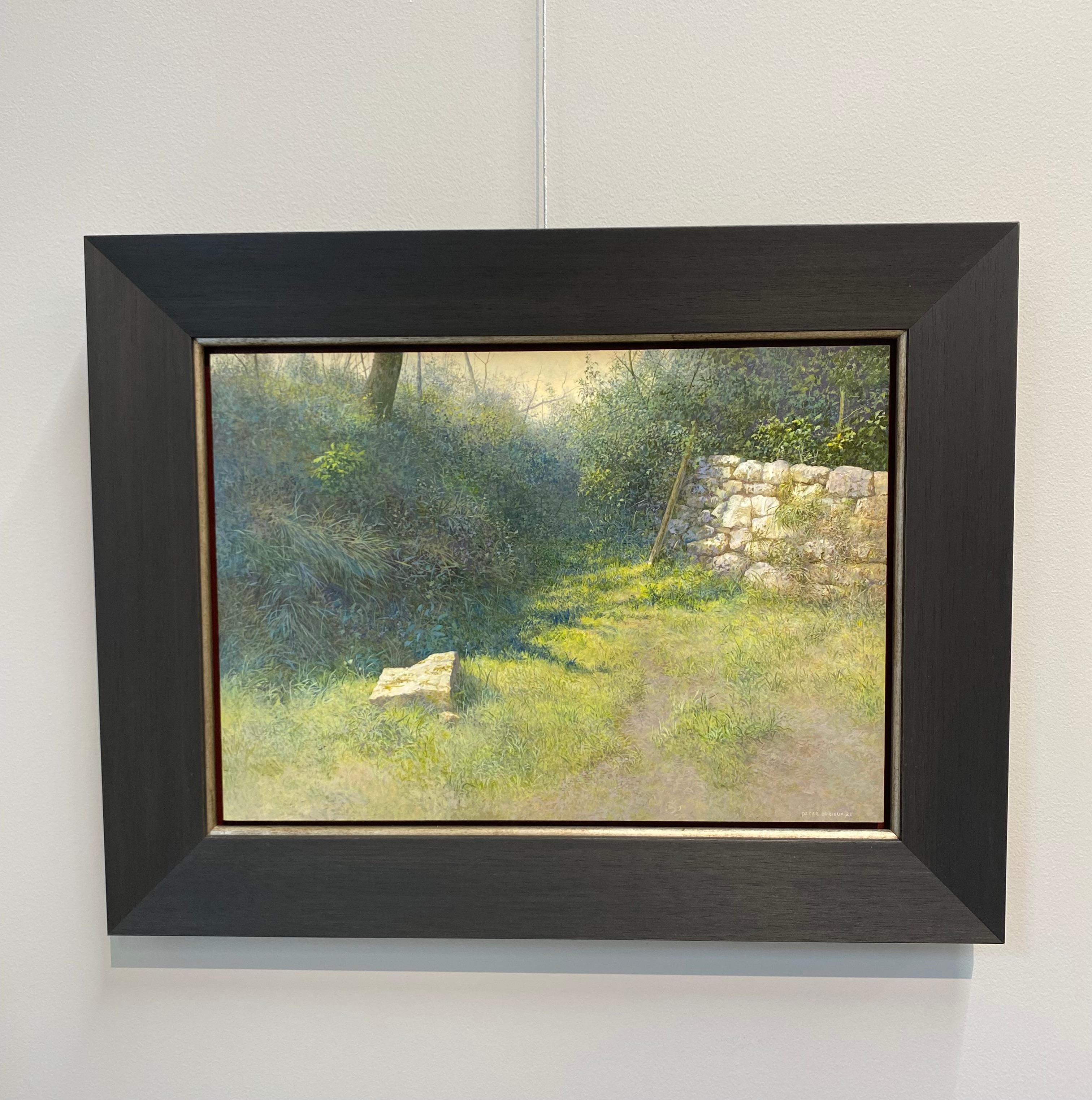 Hidden Path - 21st Century Contemporary Landscape Painting of a Forest For Sale 1