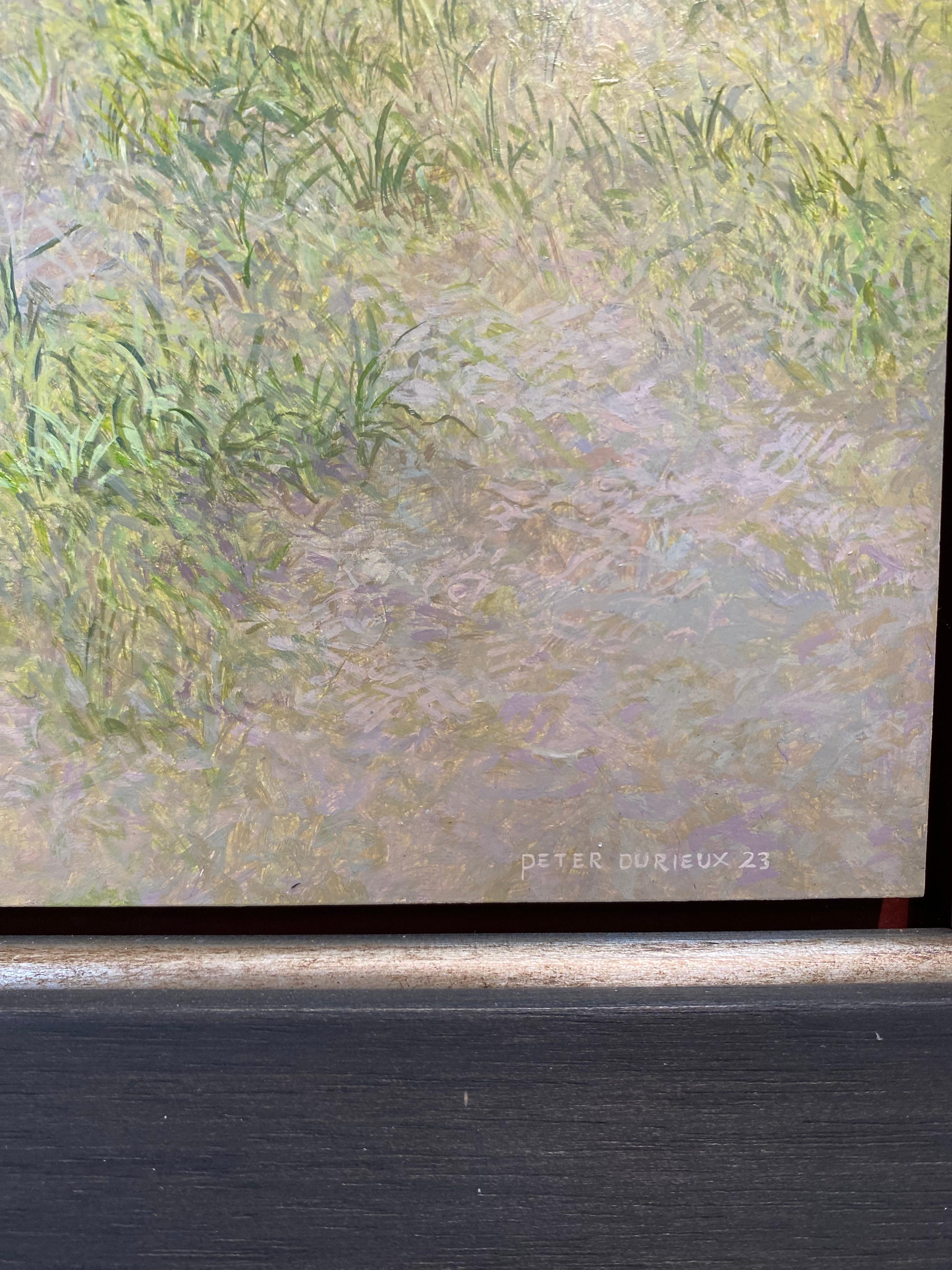 Hidden Path - 21st Century Contemporary Landscape Painting of a Forest For Sale 8