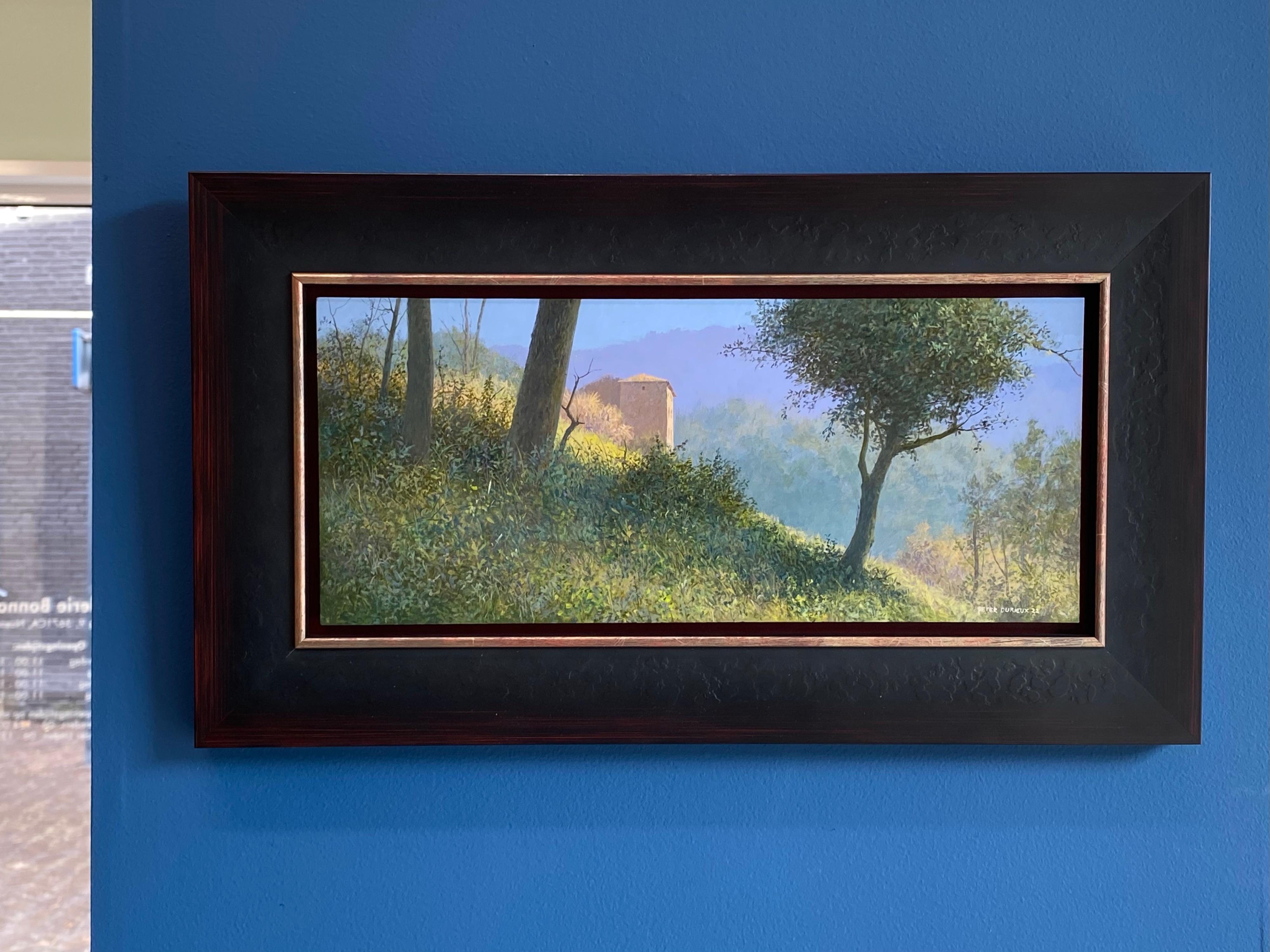 Le Vigneron - Peinture de paysage française contemporaine du XXIe siècle - Painting de Peter Durieux