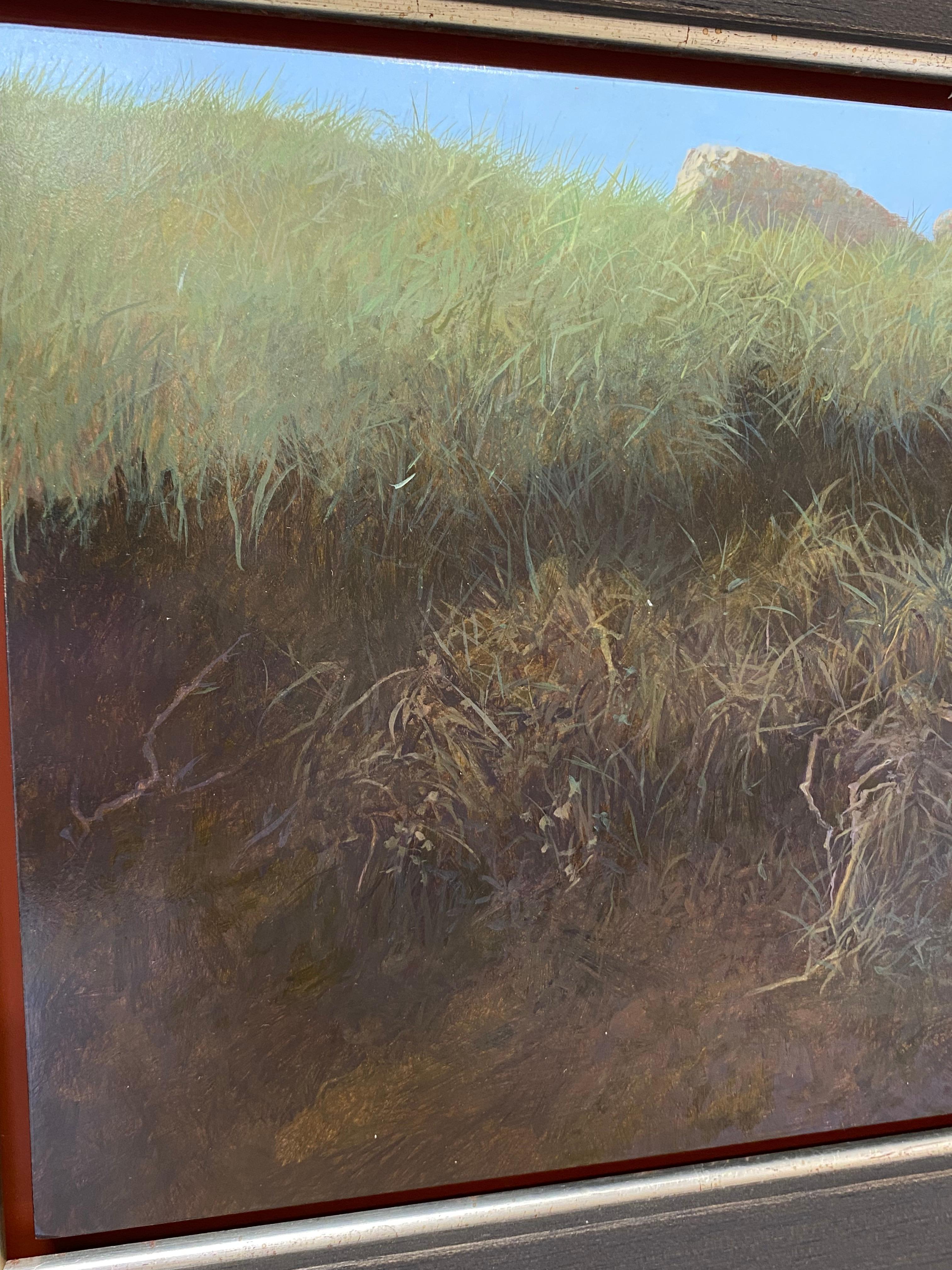 Appena superato Moulinas - Quadro di paesaggio contemporaneo del XXI secolo raffigurante una foresta - Painting Contemporaneo di Peter Durieux