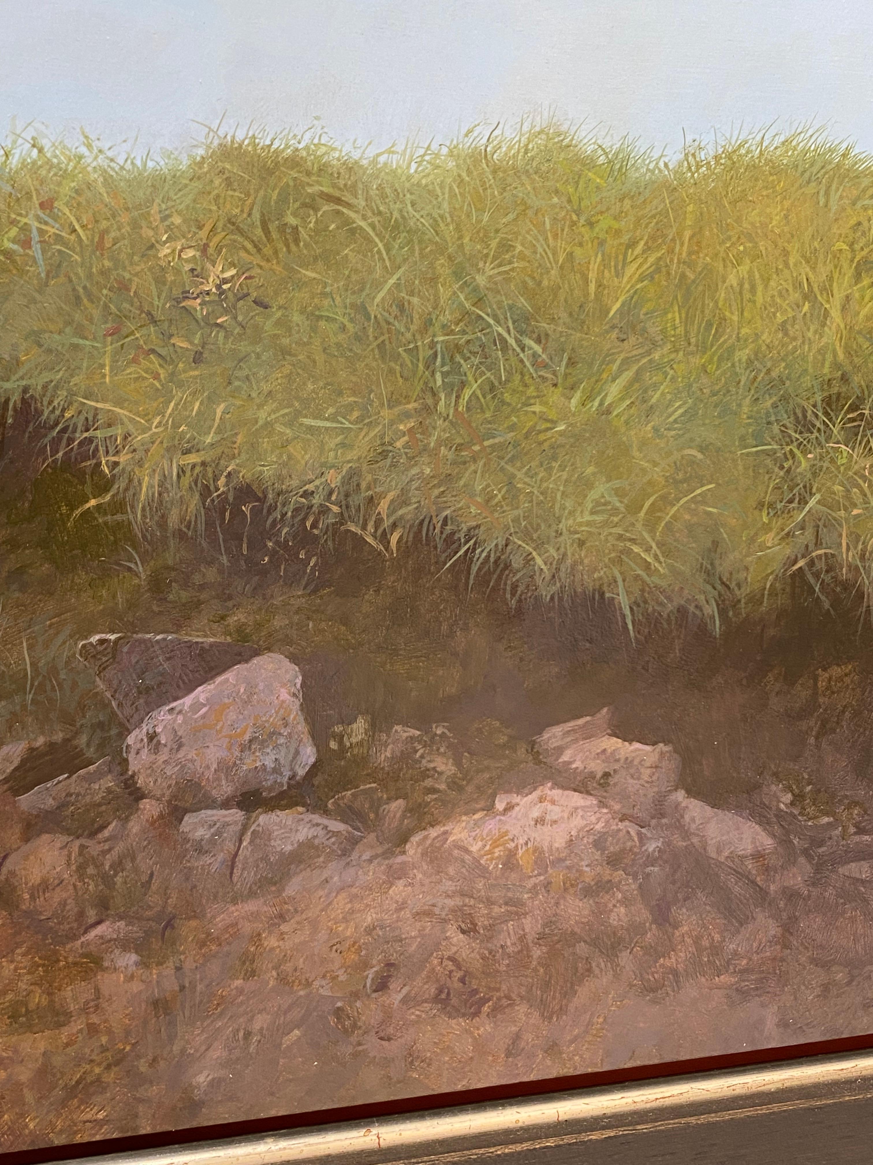 Appena superato Moulinas - Quadro di paesaggio contemporaneo del XXI secolo raffigurante una foresta in vendita 3