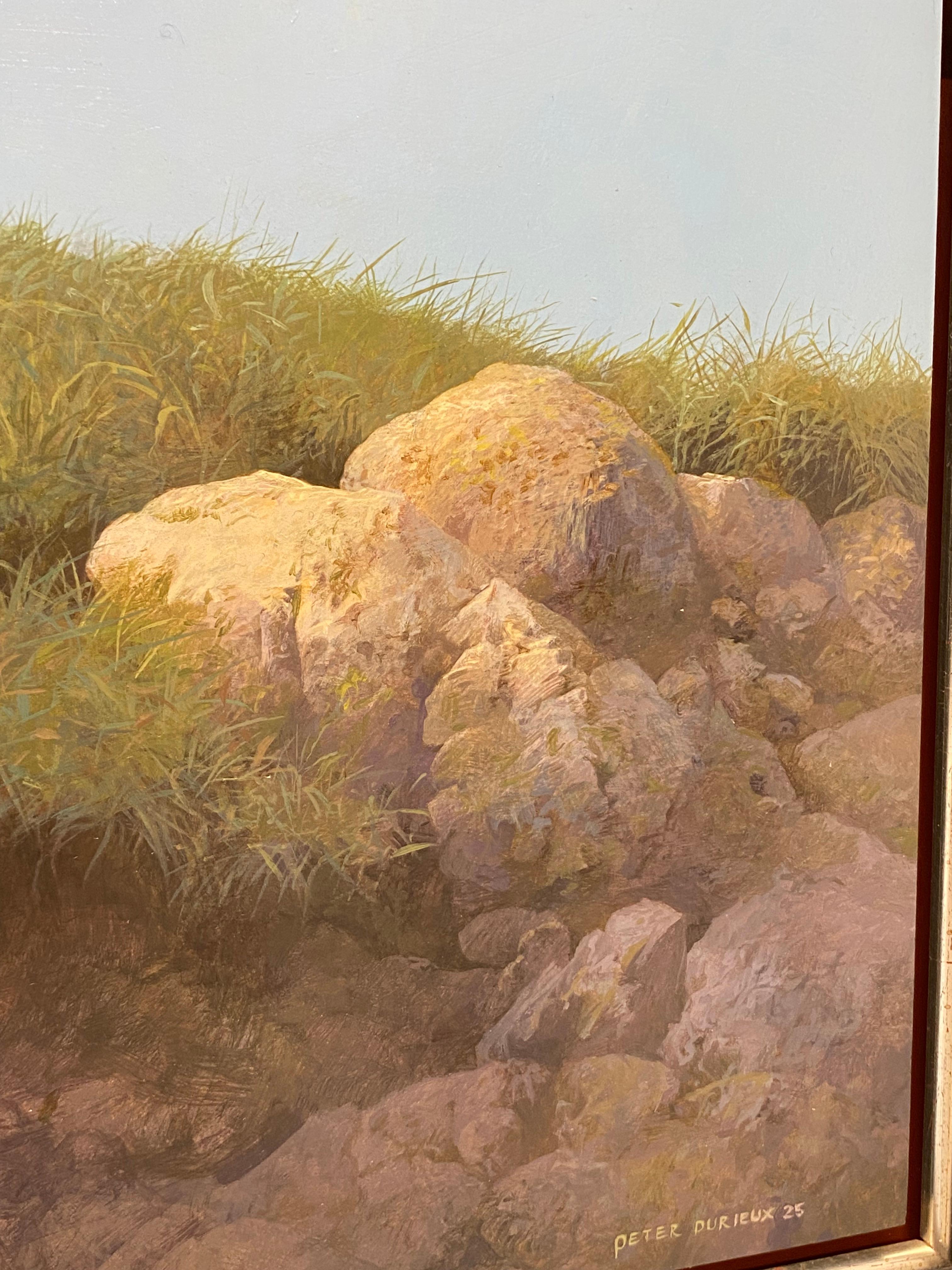 Appena superato Moulinas - Quadro di paesaggio contemporaneo del XXI secolo raffigurante una foresta in vendita 4