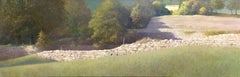 La Ribeyre, 21st Century French landscape painting, Ardeche, by Peter Durieux