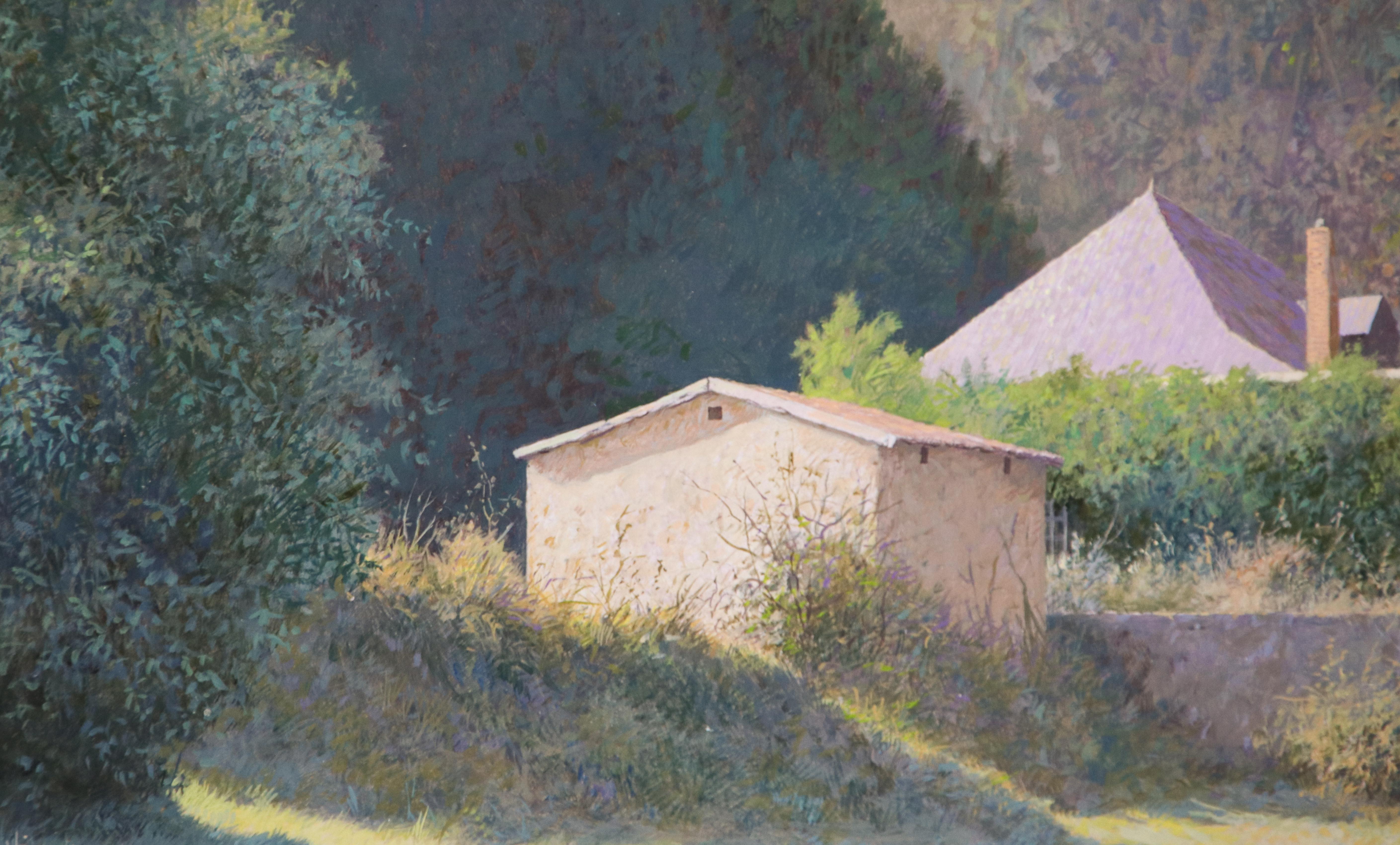 The work of Durieux has been characterized in the last 25 years by the tranquil French landscapes. His enthusiasts enjoy it and stand in the gallery with their nose on top of the drawings and paintings. However, there is a special novelty to report