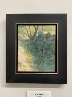 Pad - 21. Jahrhundert Zeitgenössische Landschaft Gemälde eines Waldes