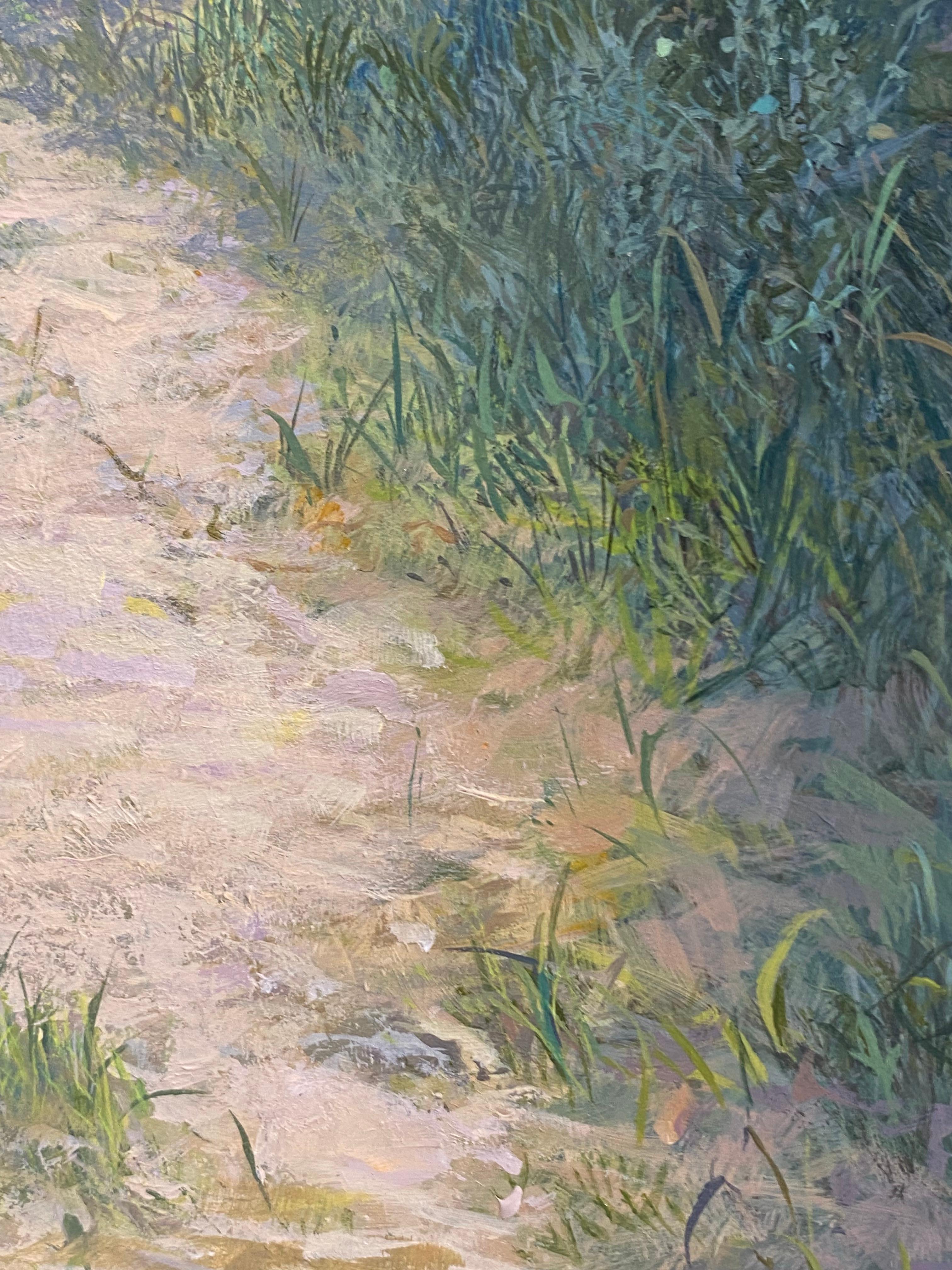 Pad - Siglo XXI Paisaje contemporáneo Pintura de un bosque en venta 3