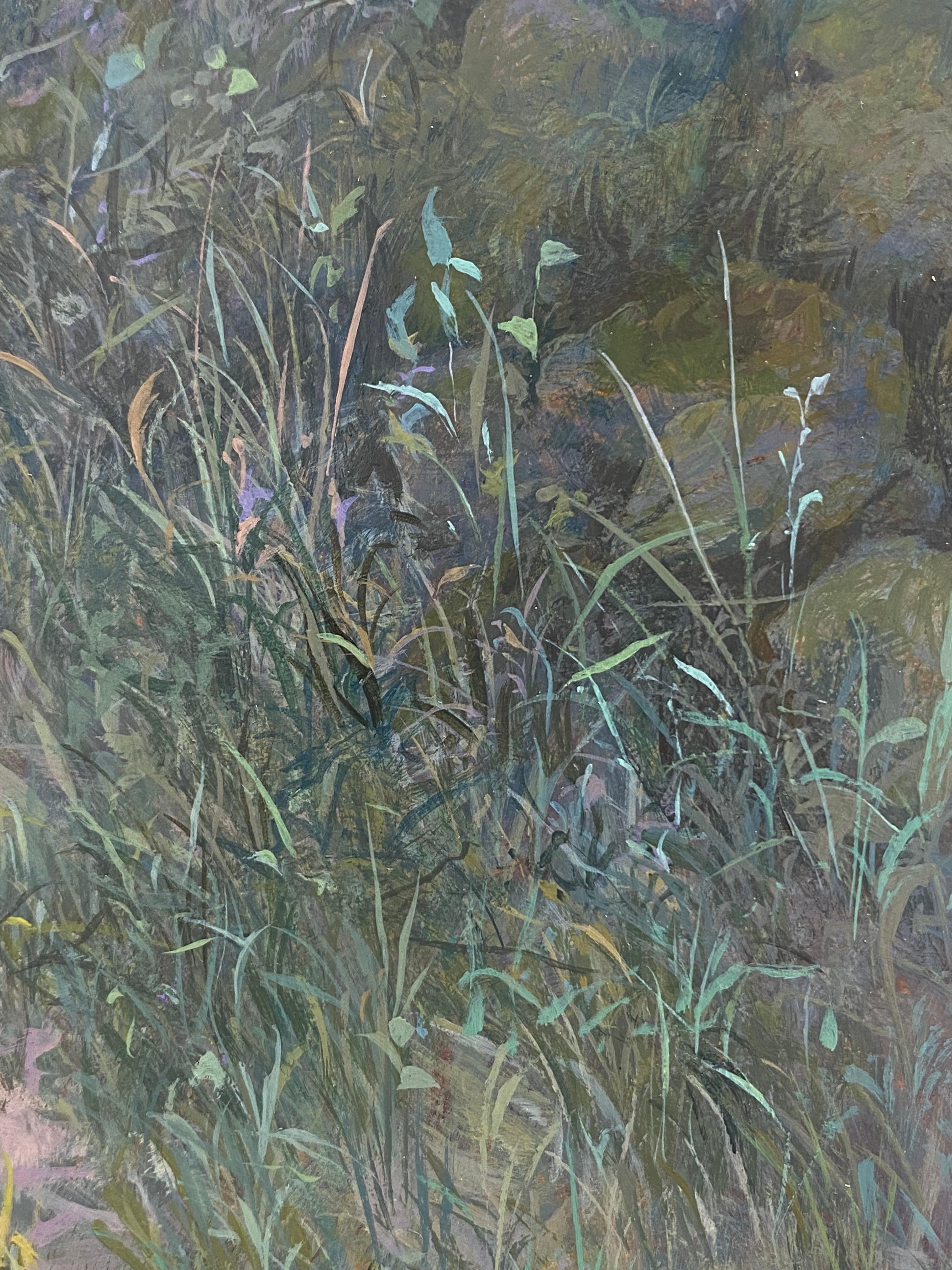 Pad - Siglo XXI Paisaje contemporáneo Pintura de un bosque en venta 4