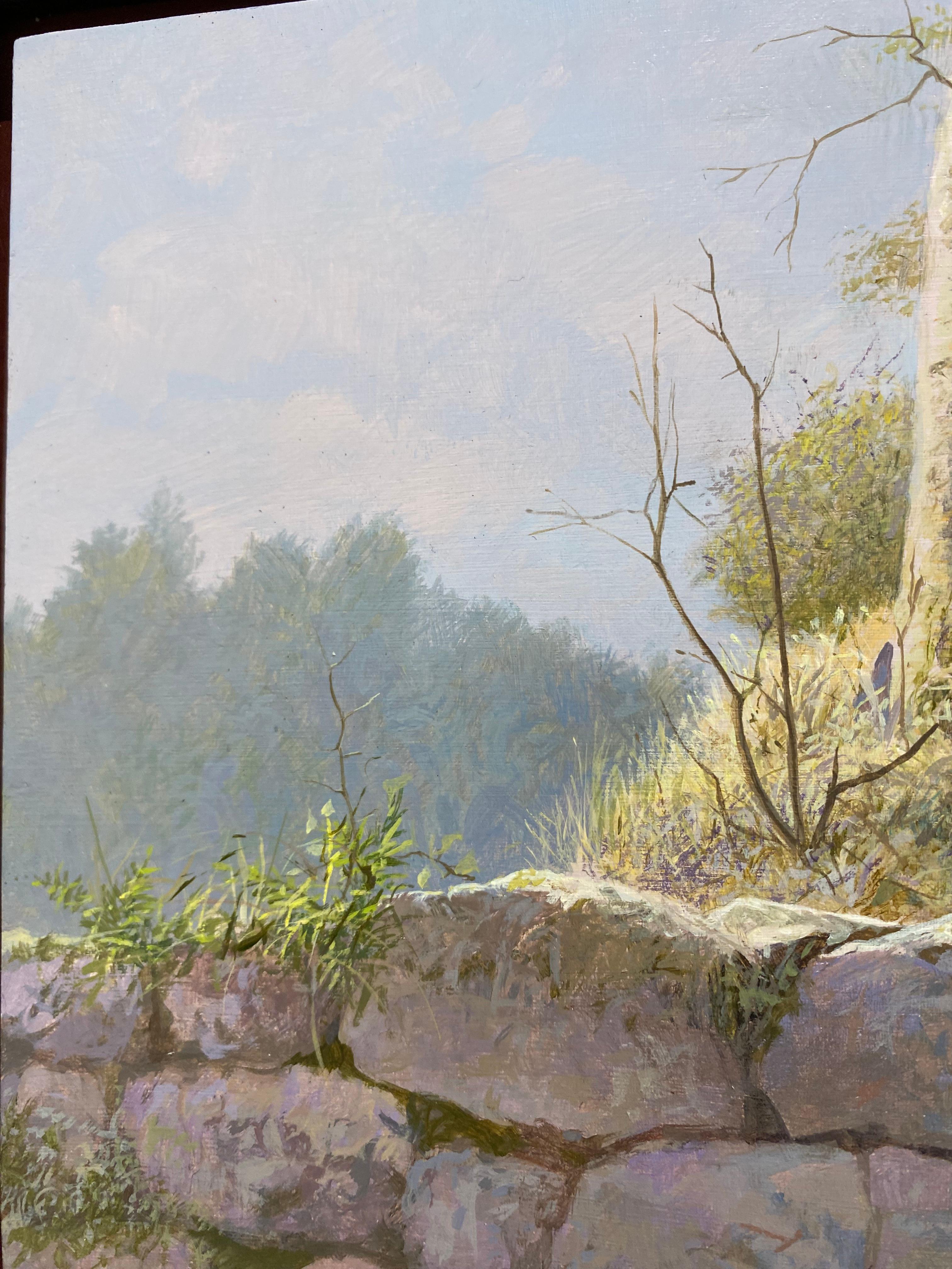 Terraces - 21st Century Contemporary Landscape Painting of a Forest For Sale 4