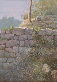 Terraces - 21st Century Contemporary Landscape Painting of a Forest