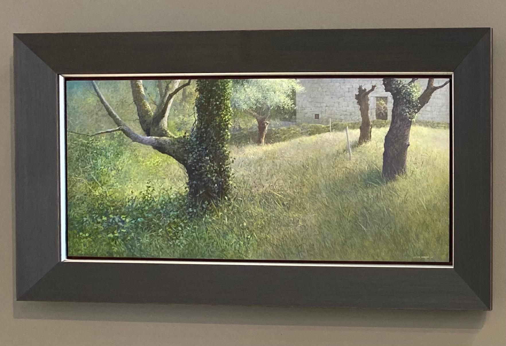 Übergroßer Baum – zeitgenössisches französisches Landschaftsgemälde des 21. Jahrhunderts – Painting von Peter Durieux