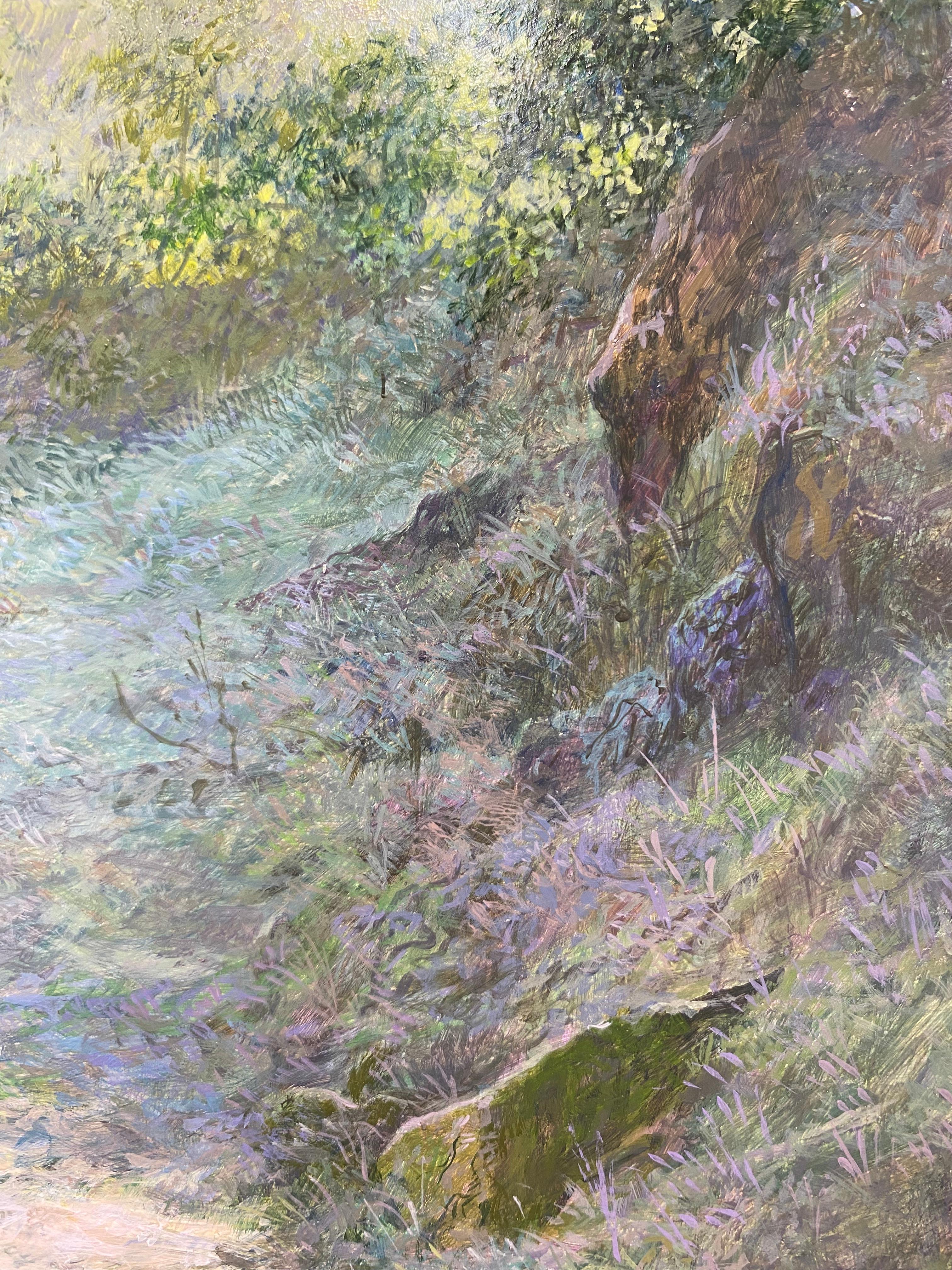 Turn right towards Peloutier - 21st Century Contemporary Landscape Painting For Sale 2