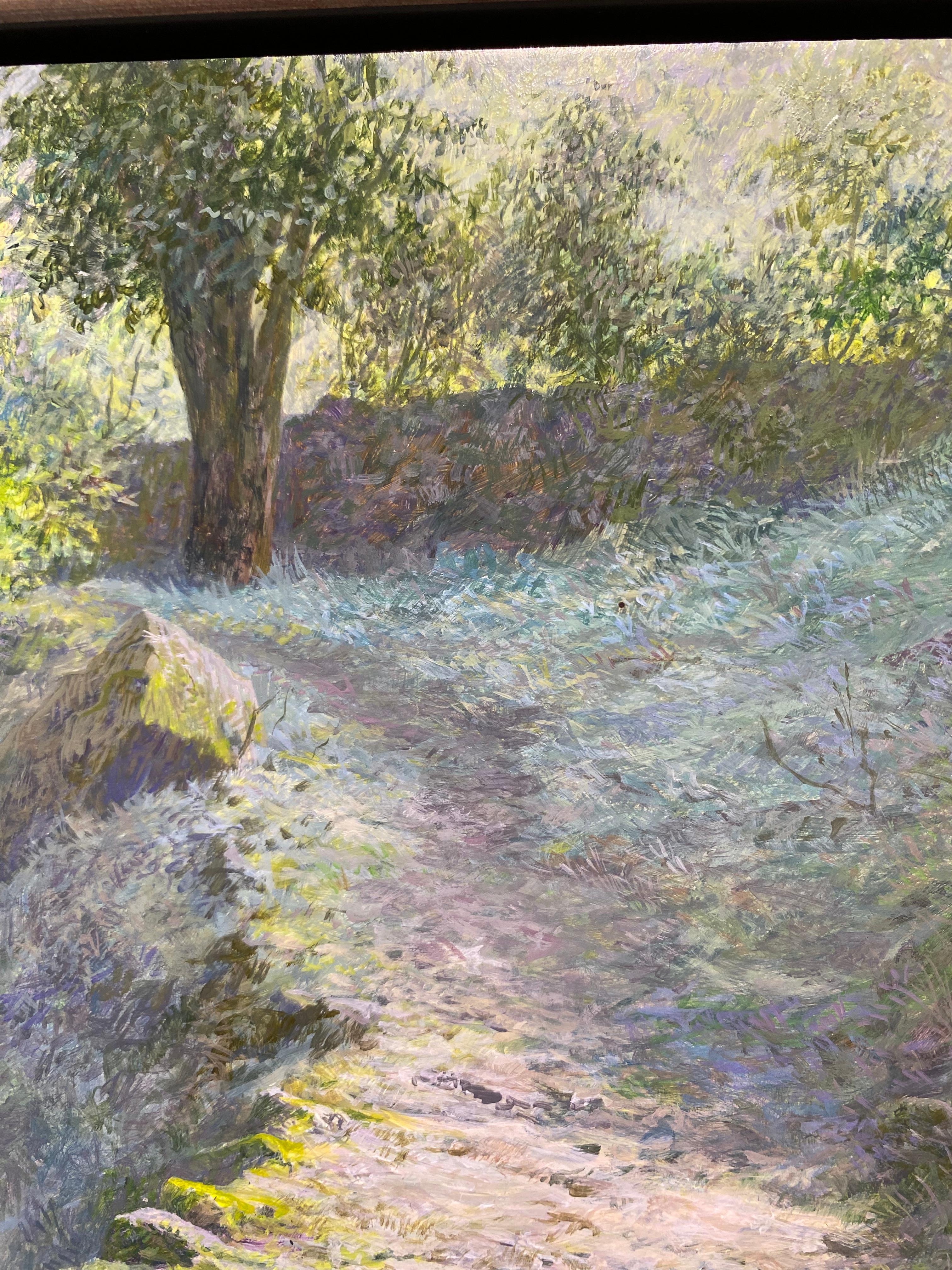 Turn right towards Peloutier - 21st Century Contemporary Landscape Painting For Sale 3