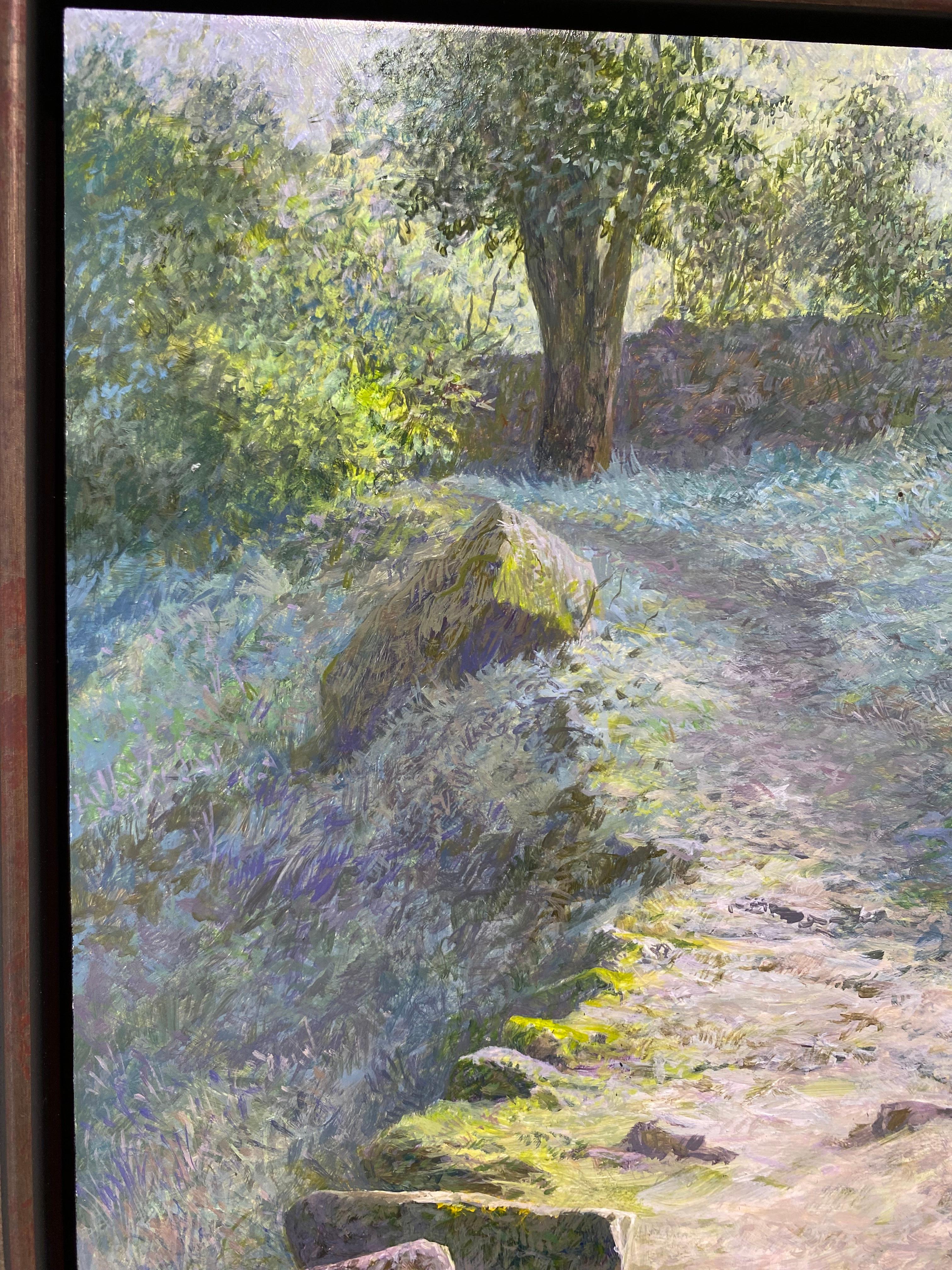 Turn right towards Peloutier - 21st Century Contemporary Landscape Painting For Sale 4