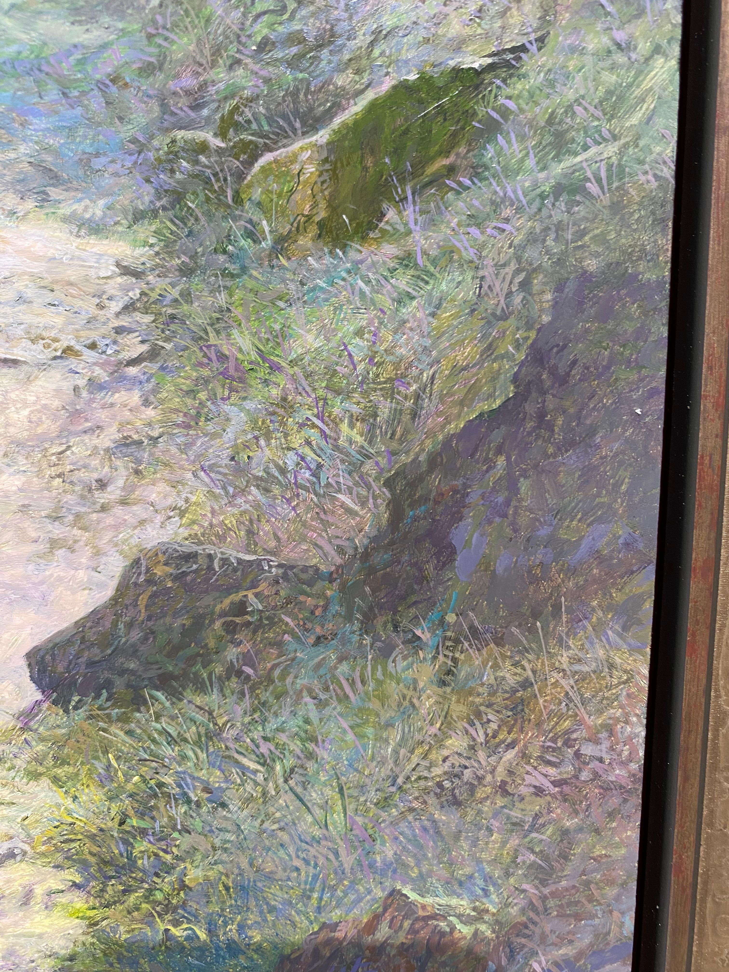 Turn right towards Peloutier - 21st Century Contemporary Landscape Painting For Sale 6