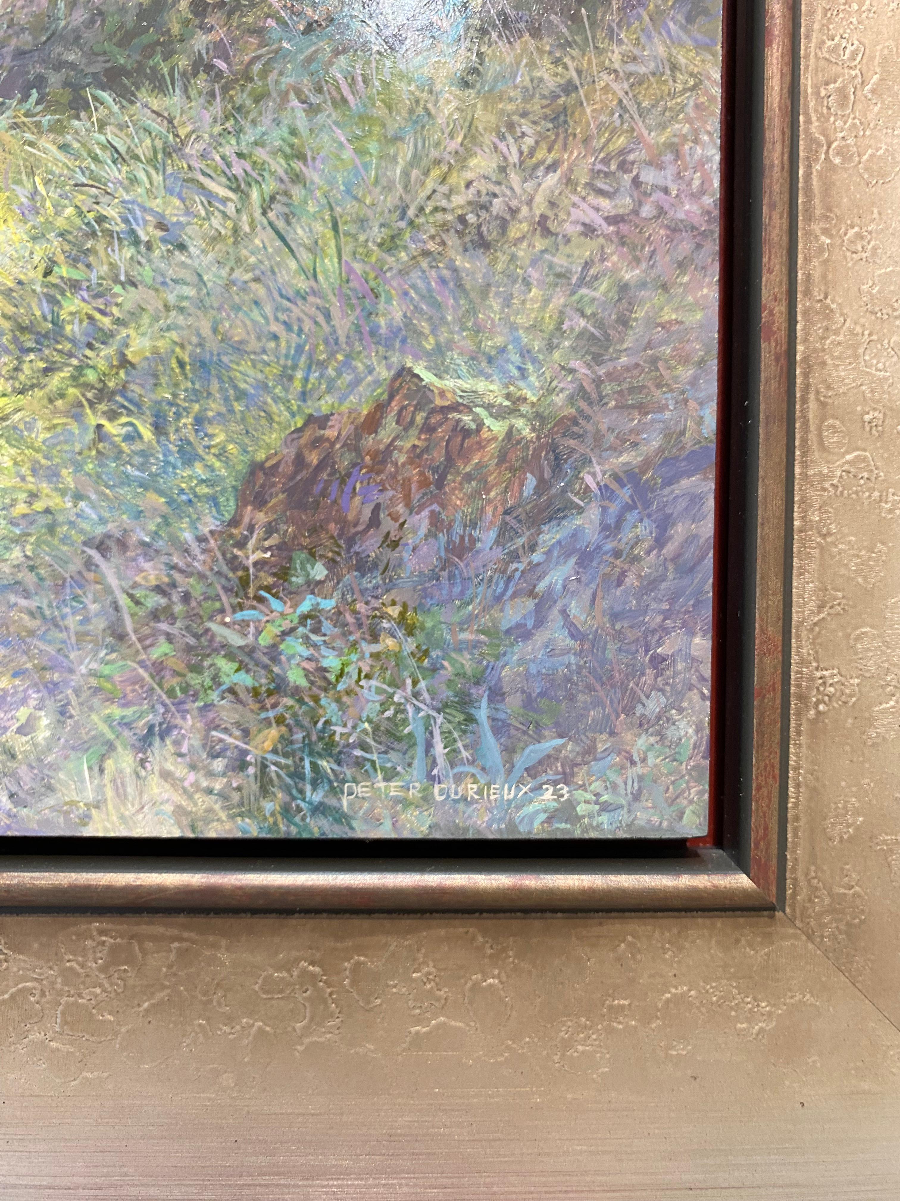 Turn right towards Peloutier - 21st Century Contemporary Landscape Painting For Sale 8
