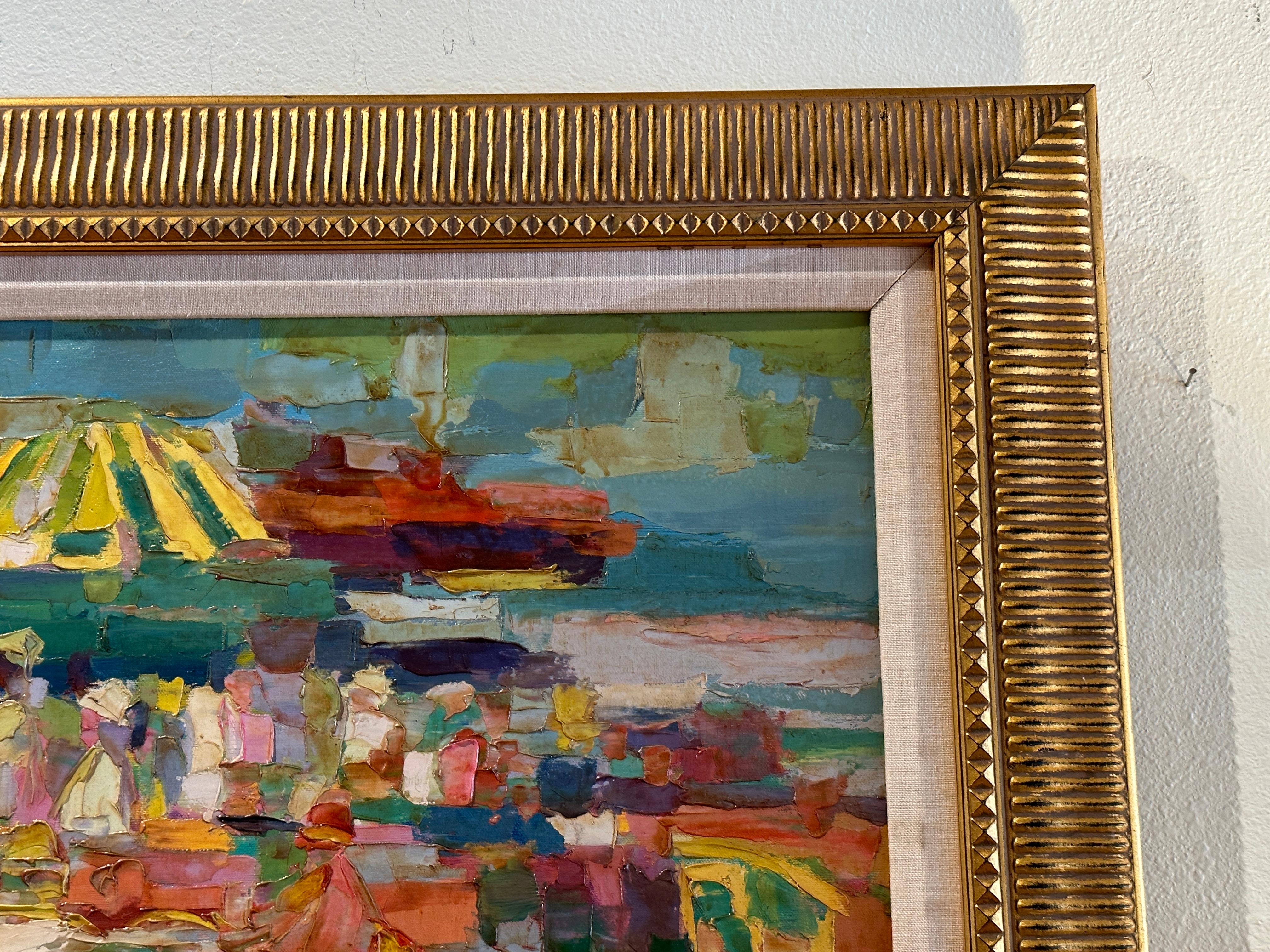 Scena impressionista dipinta a coltello da Peters Egeghy 3