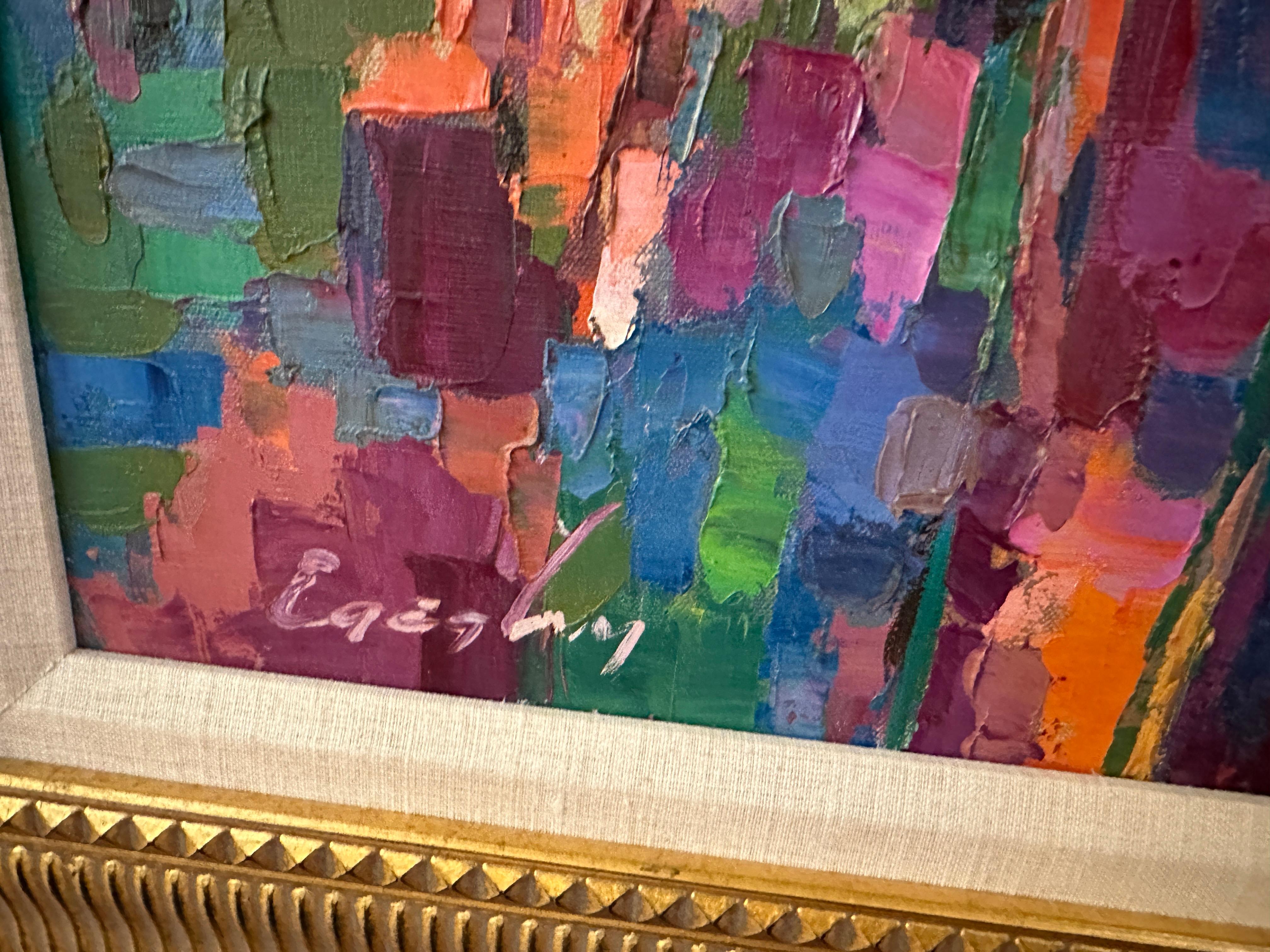 Scena impressionista dipinta a coltello da Peters Egeghy 4