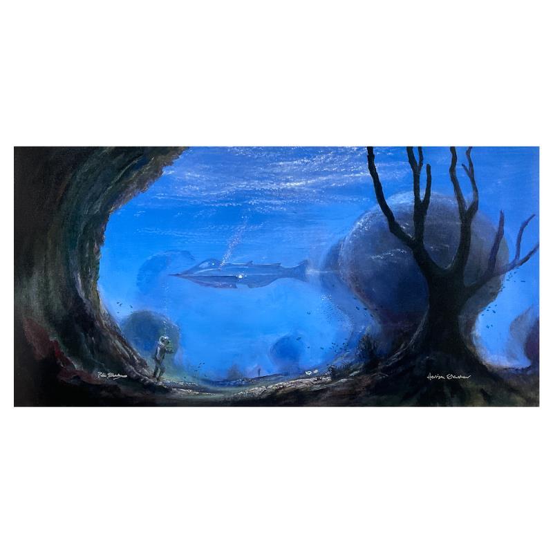 Peter Ellenshaw Print - "20 000 Leagues" Limited Edition on Canvas from Disney Fine Art