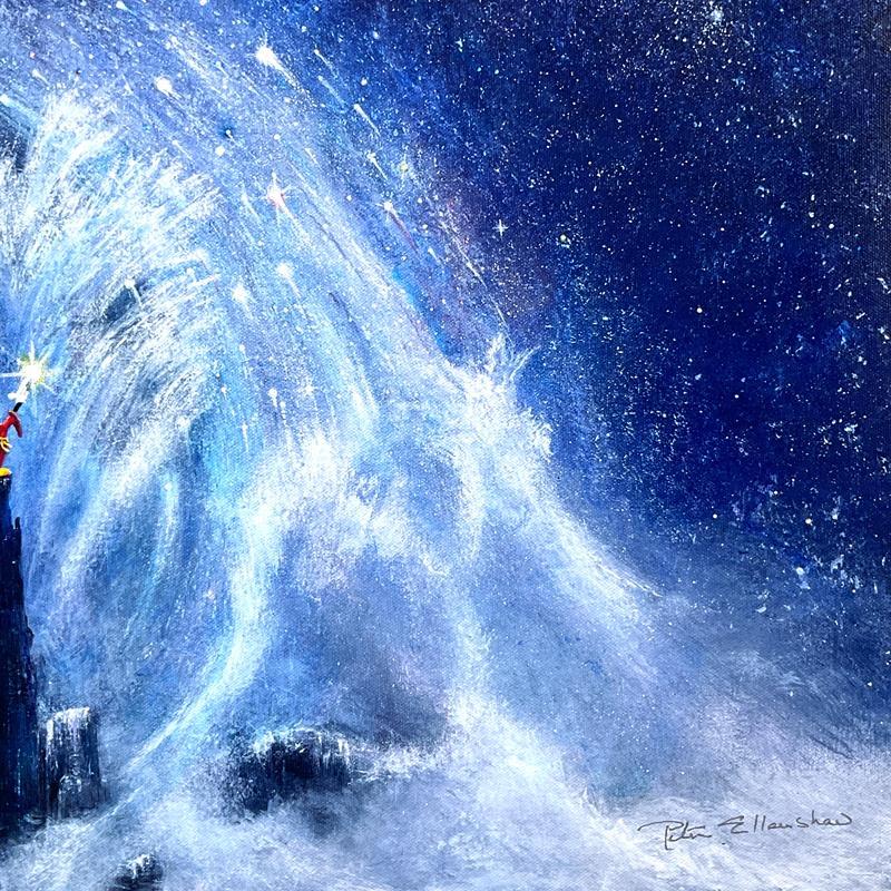 „Mickey's Dream“ Limitierte Auflage auf Leinwand von Disney Fine Art – Print von Peter Ellenshaw