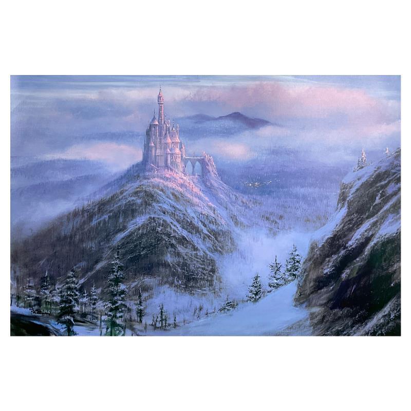 Peter Ellenshaw Print – „Mystical Kingdom of The Beast“ Limitierte Auflage auf Leinwand von Disney Fine Art