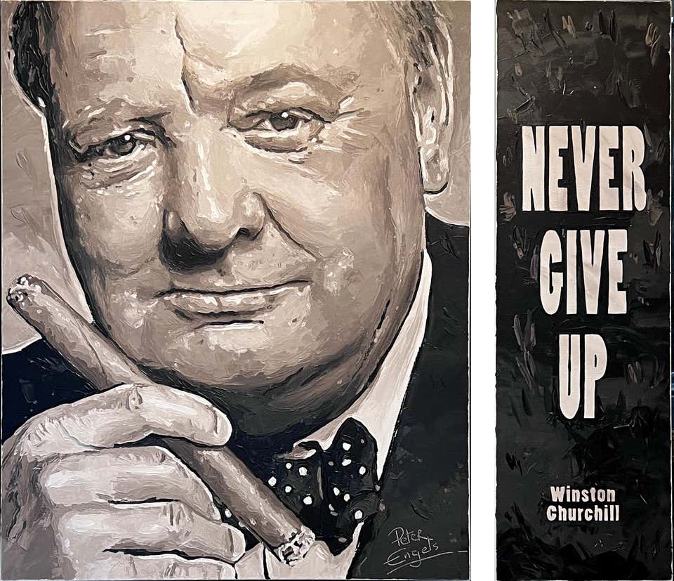 Winston Churchill Paintings - 7 For Sale on 1stDibs | winston churchill ...