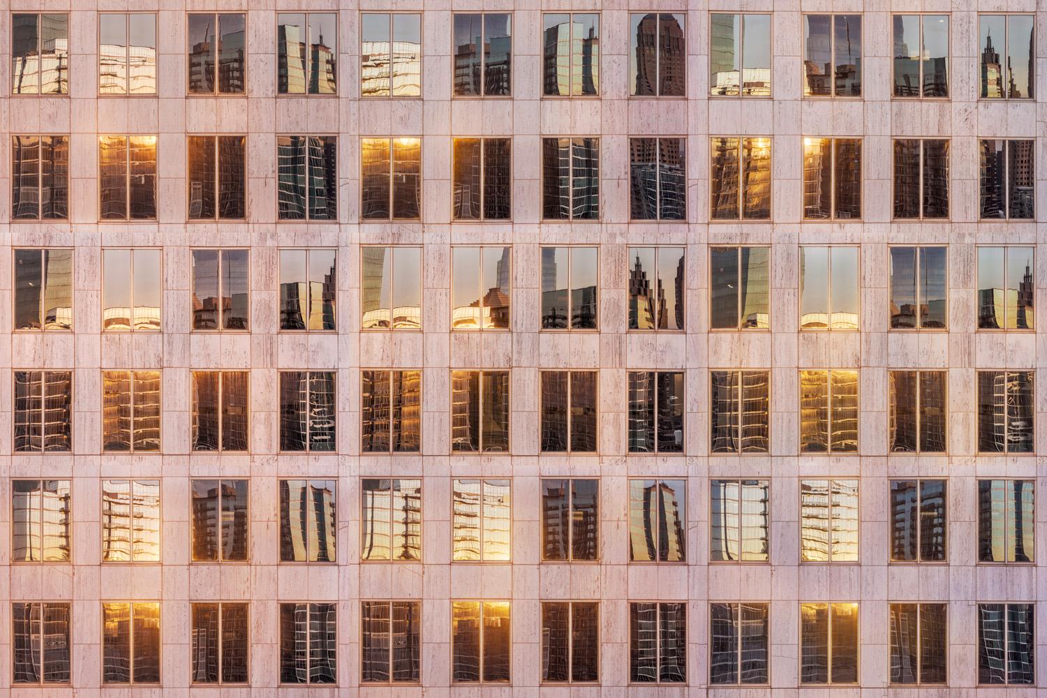 Peter Essick Abstract Photograph - "999 Peachtree Building, Atlanta, GA X9" - drone photography, color, cityscape