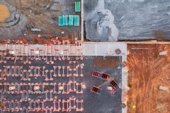 "Construction Site, Decatur, GA #1" - Aerial Landscape Photography - Ansel Adams