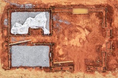 "Construction Site, Lilburn, GA, 2017" - drone photo, geometric, construction