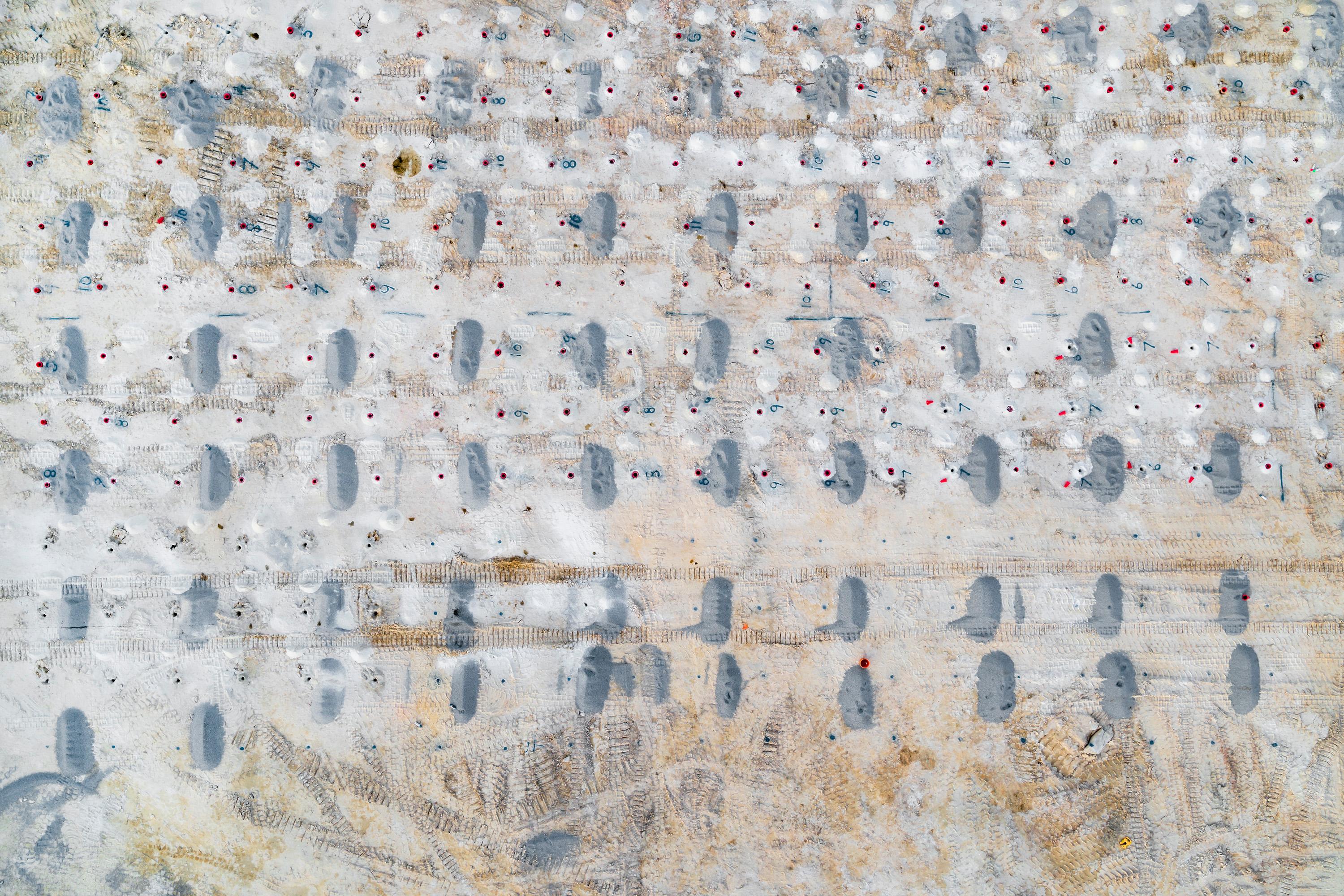 Peter Essick Abstract Photograph - "Construction Site, Stone Mountain, GA #3" Landscape Photography, Ansel Adams